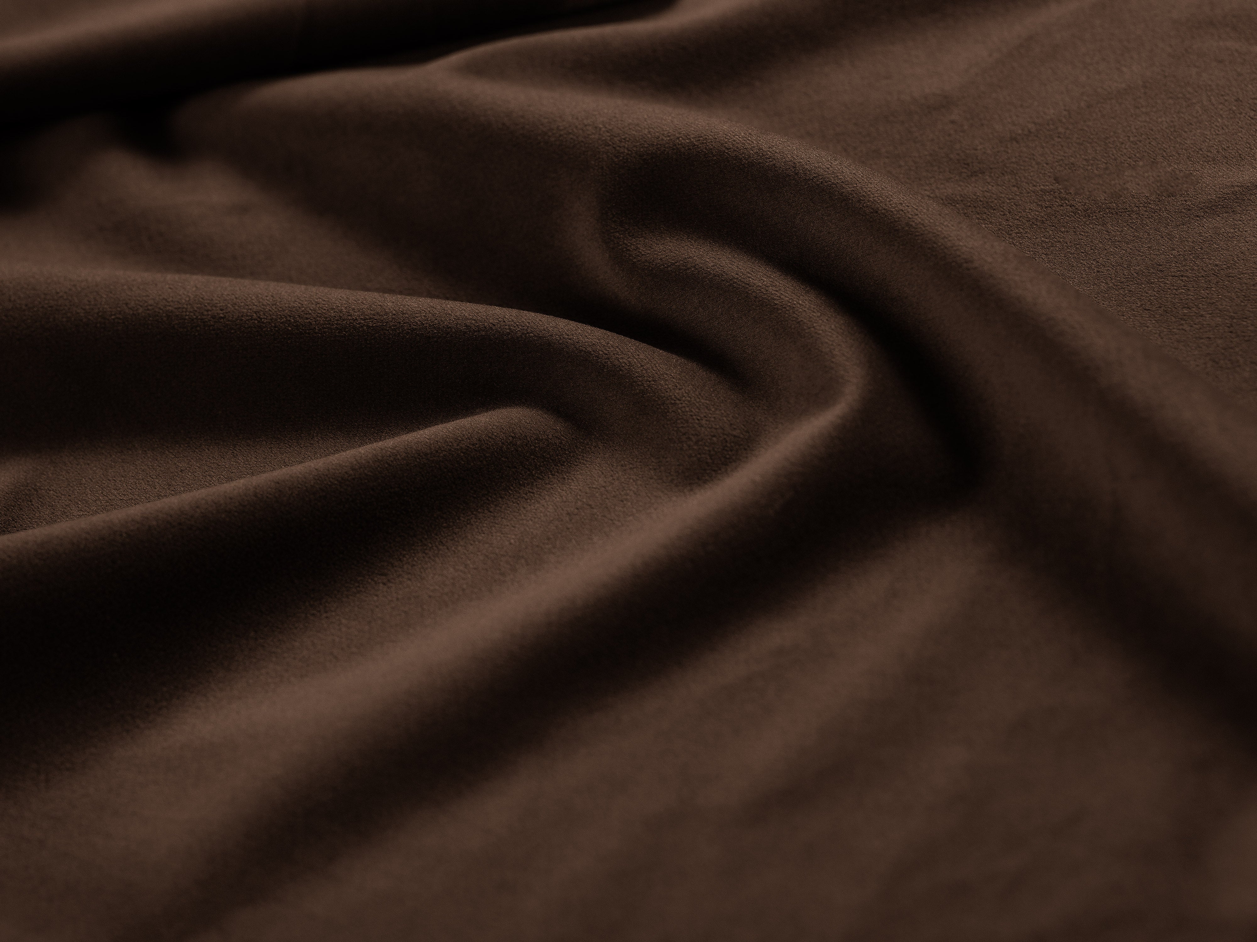 Velours poef GEORGIA chocolade