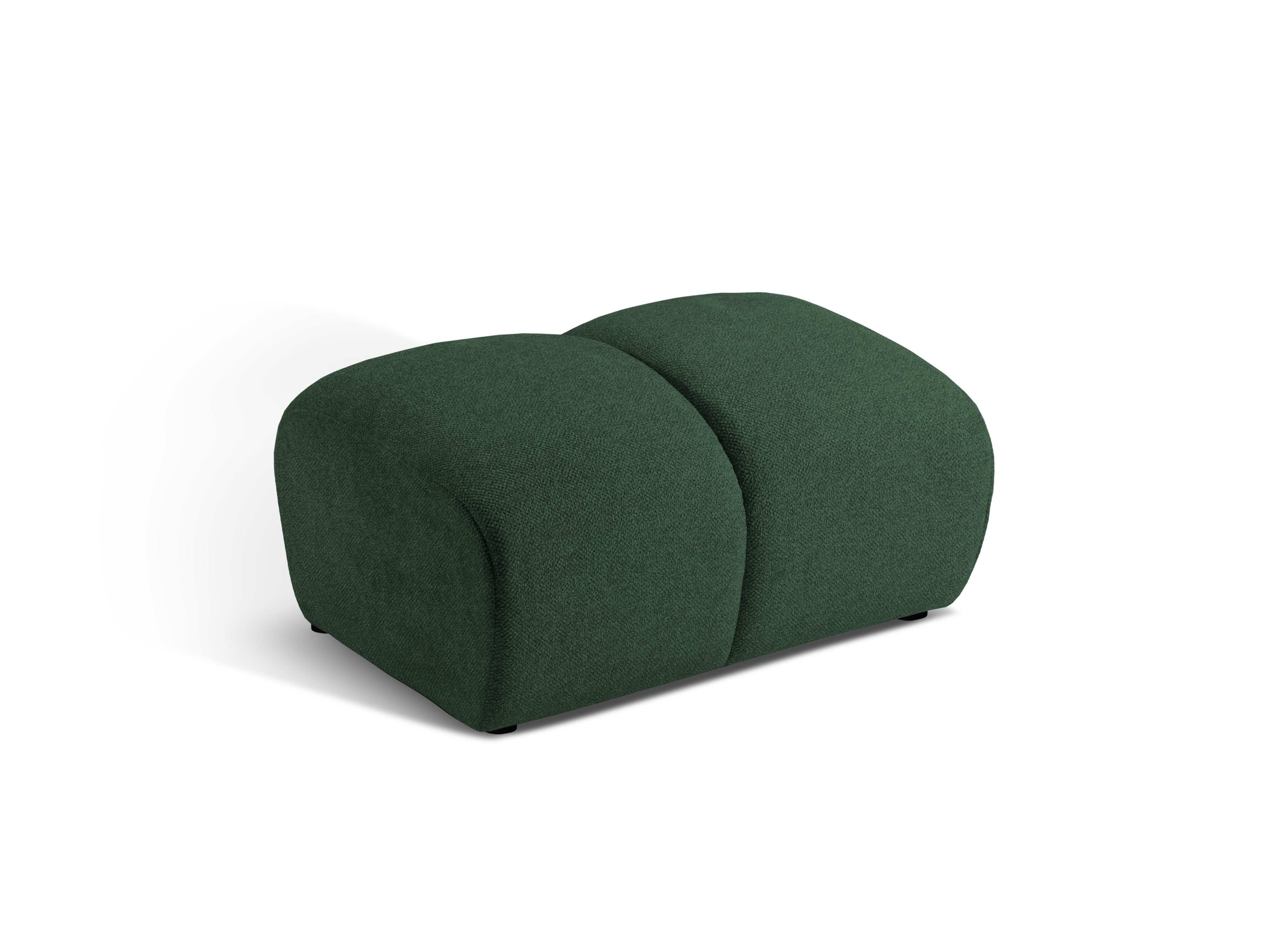 DIANA dark green chenille pouf