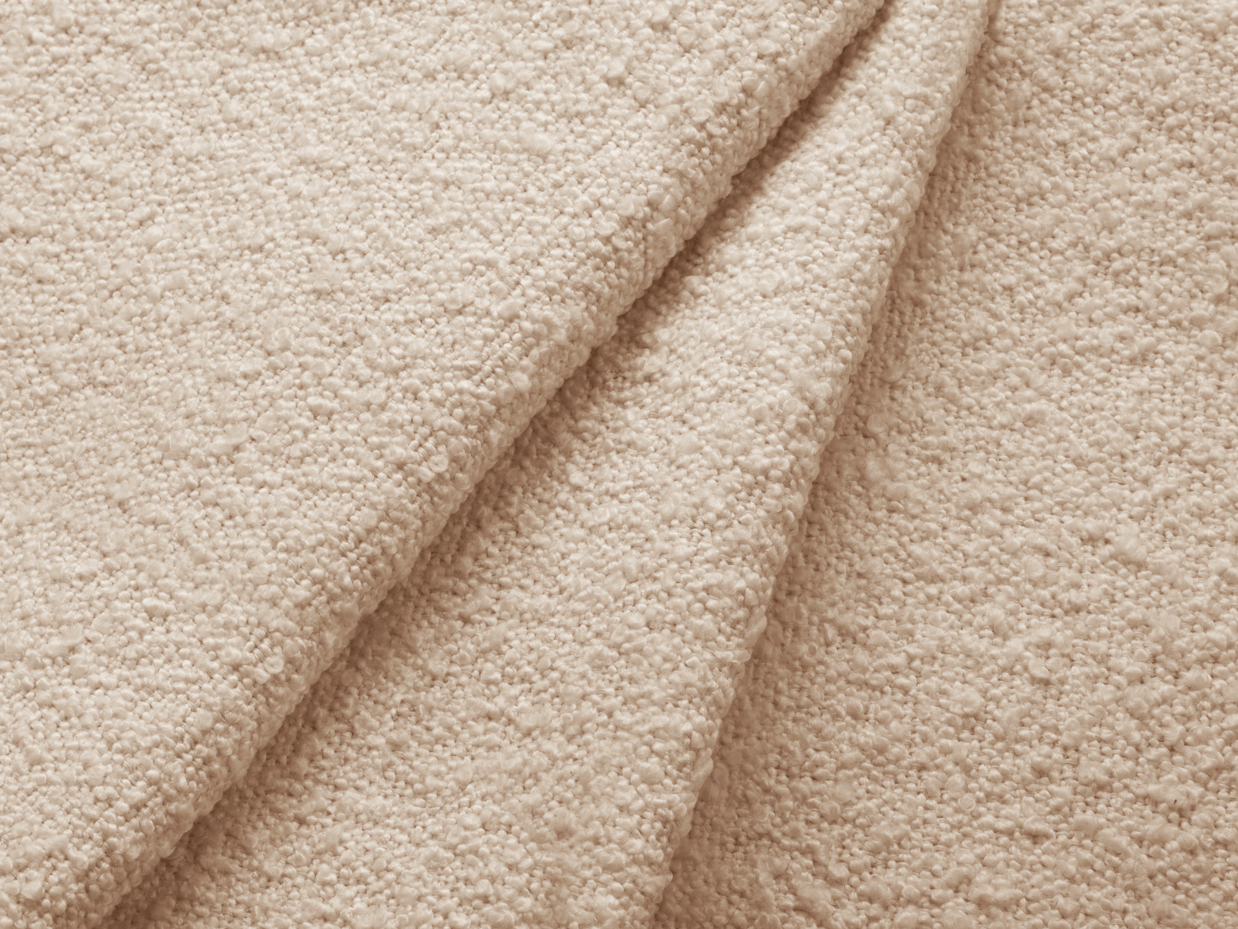 Rechthoekige bank met slaapfunctie JODIE beige boucle