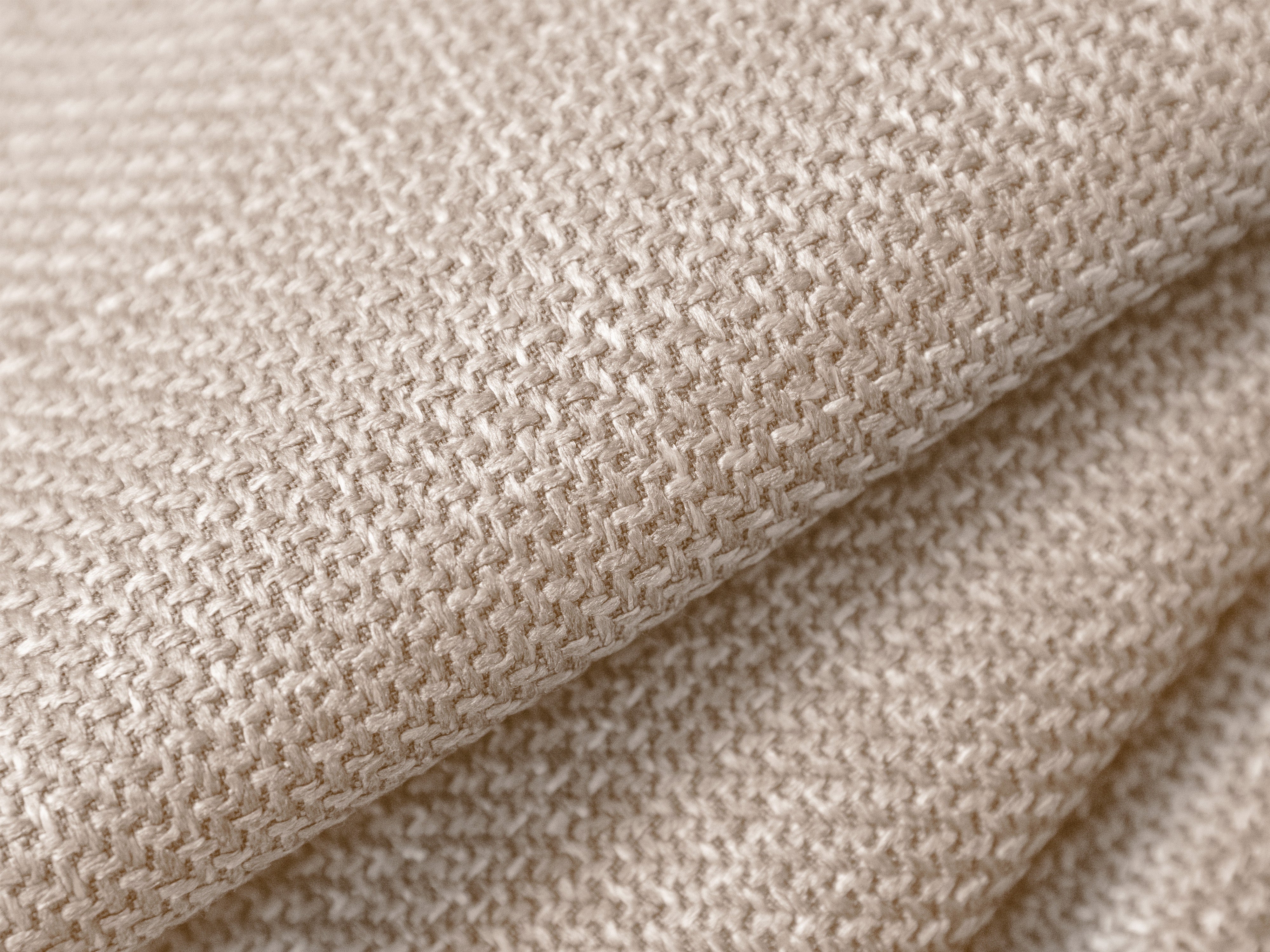 Rechthoekige bank met slaapfunctie GLORIA beige chenille
