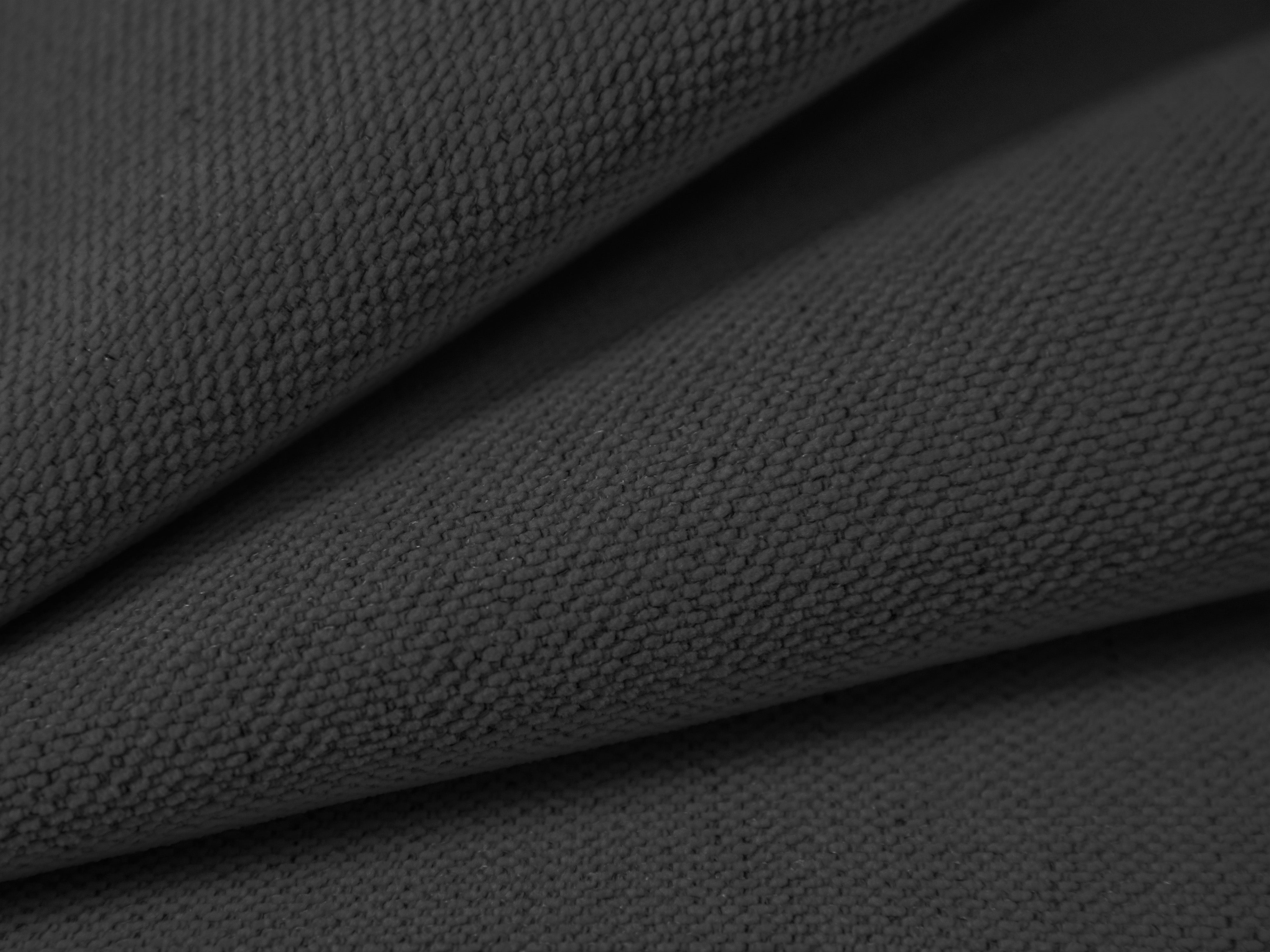 Rechtsseitiges 3-Sitzer-Sofa mit Schlaffunktion VICTOR in anthrazitfarbenem Chenille