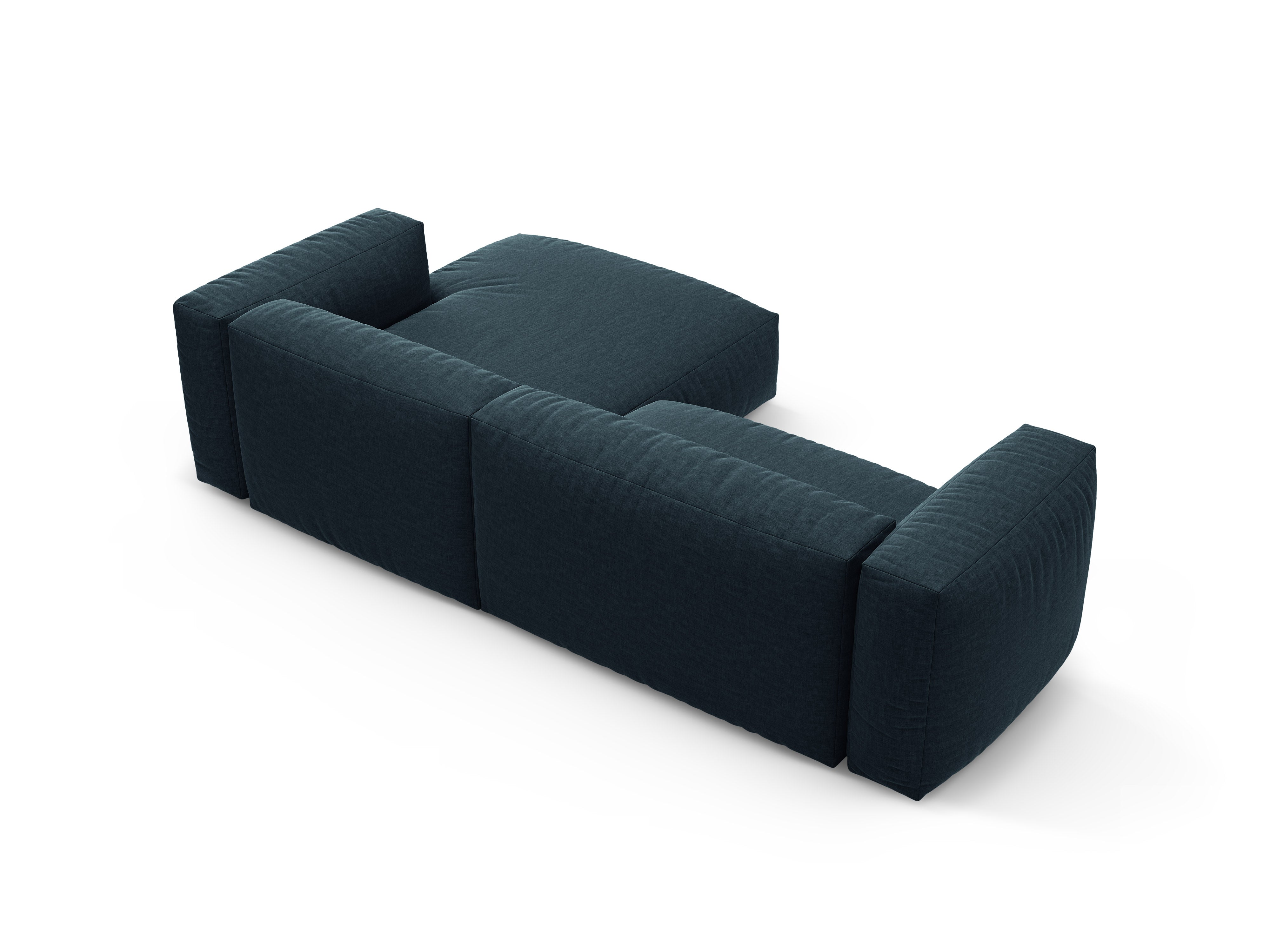 Rechtsseitige Schlafcouch MARTINA in Jeansblau
