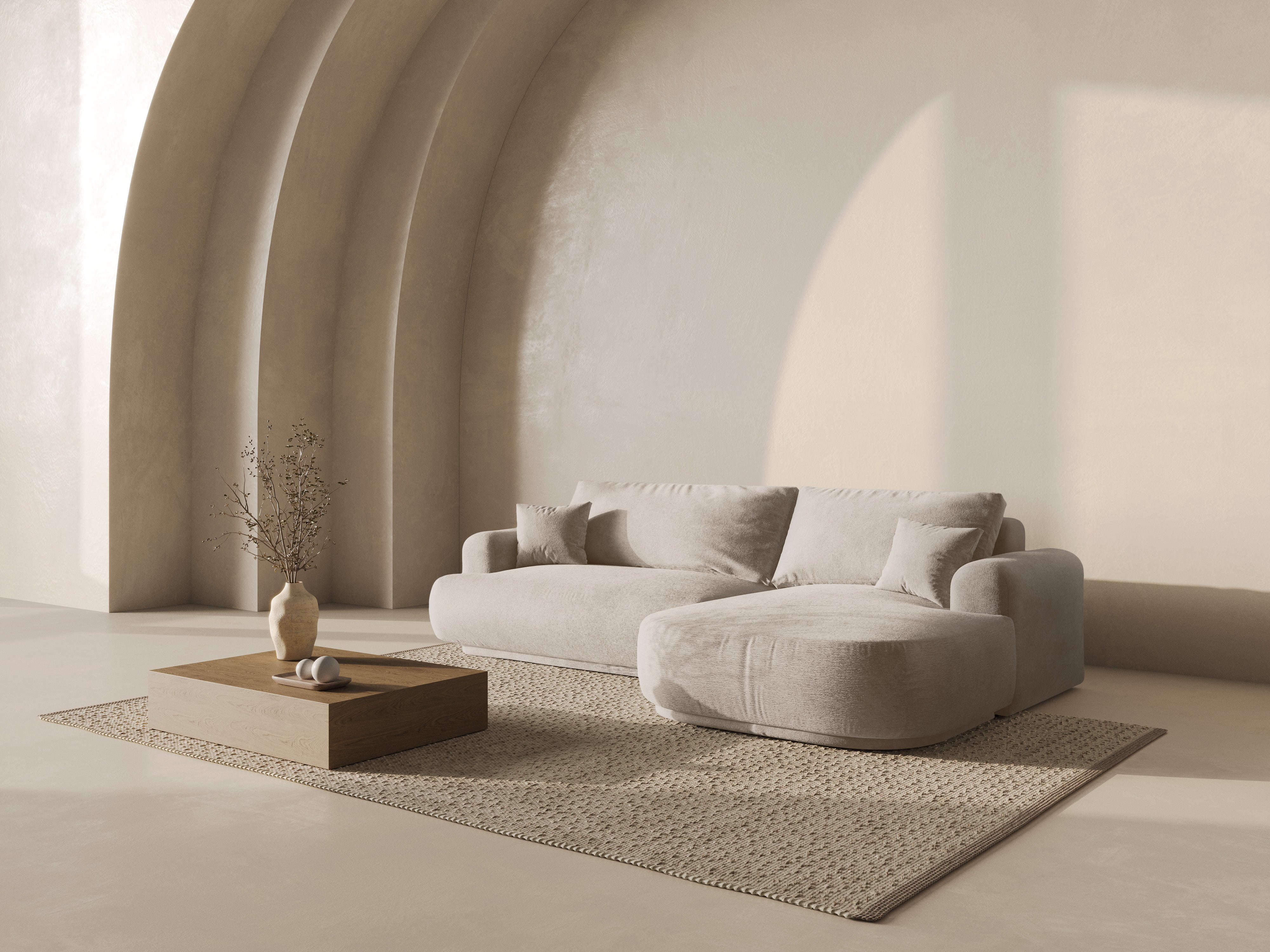 Right -sided corner with Ella Sand Sleeping function