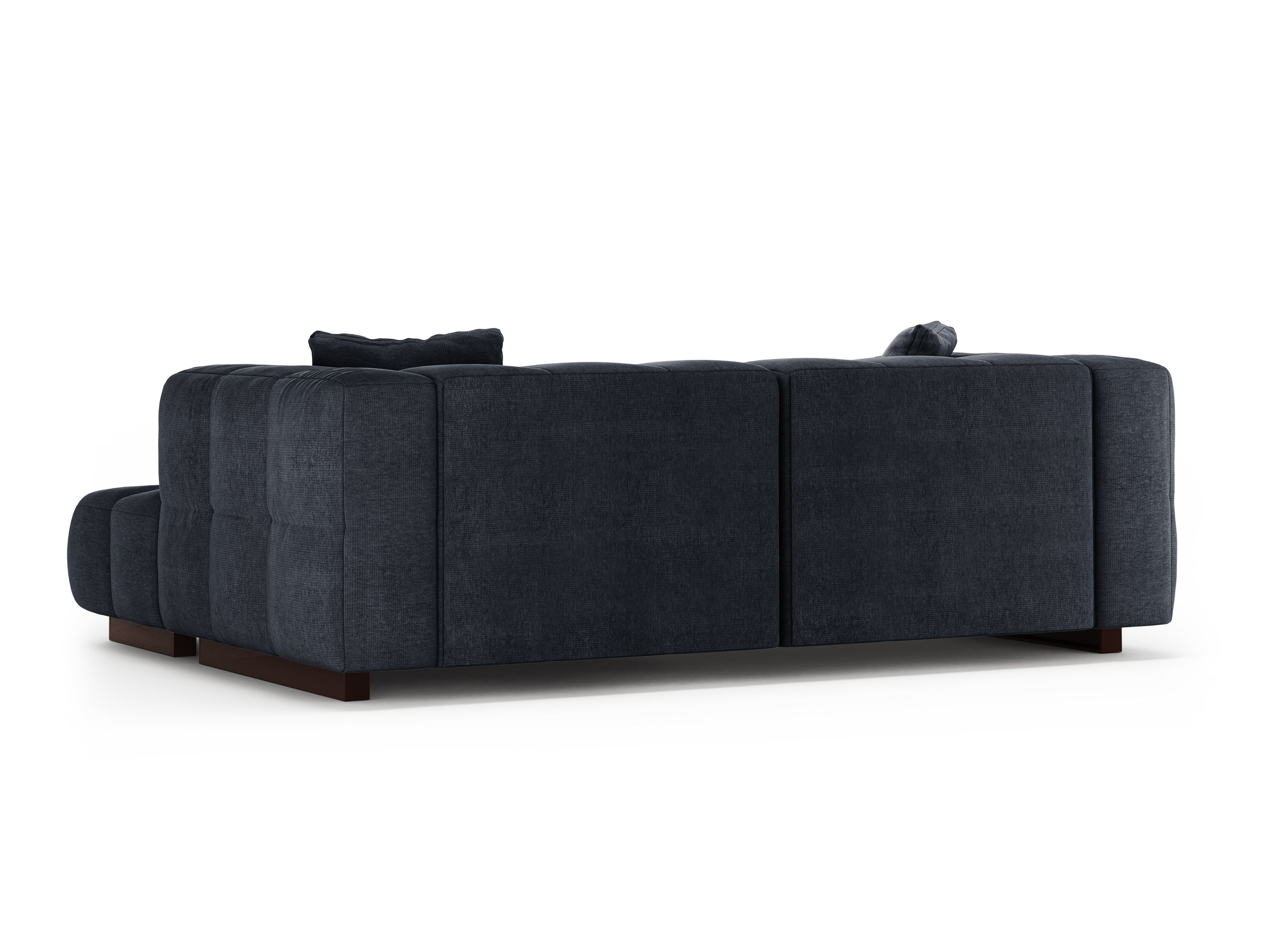 Right-facing corner sofa bed PUMA dark blue