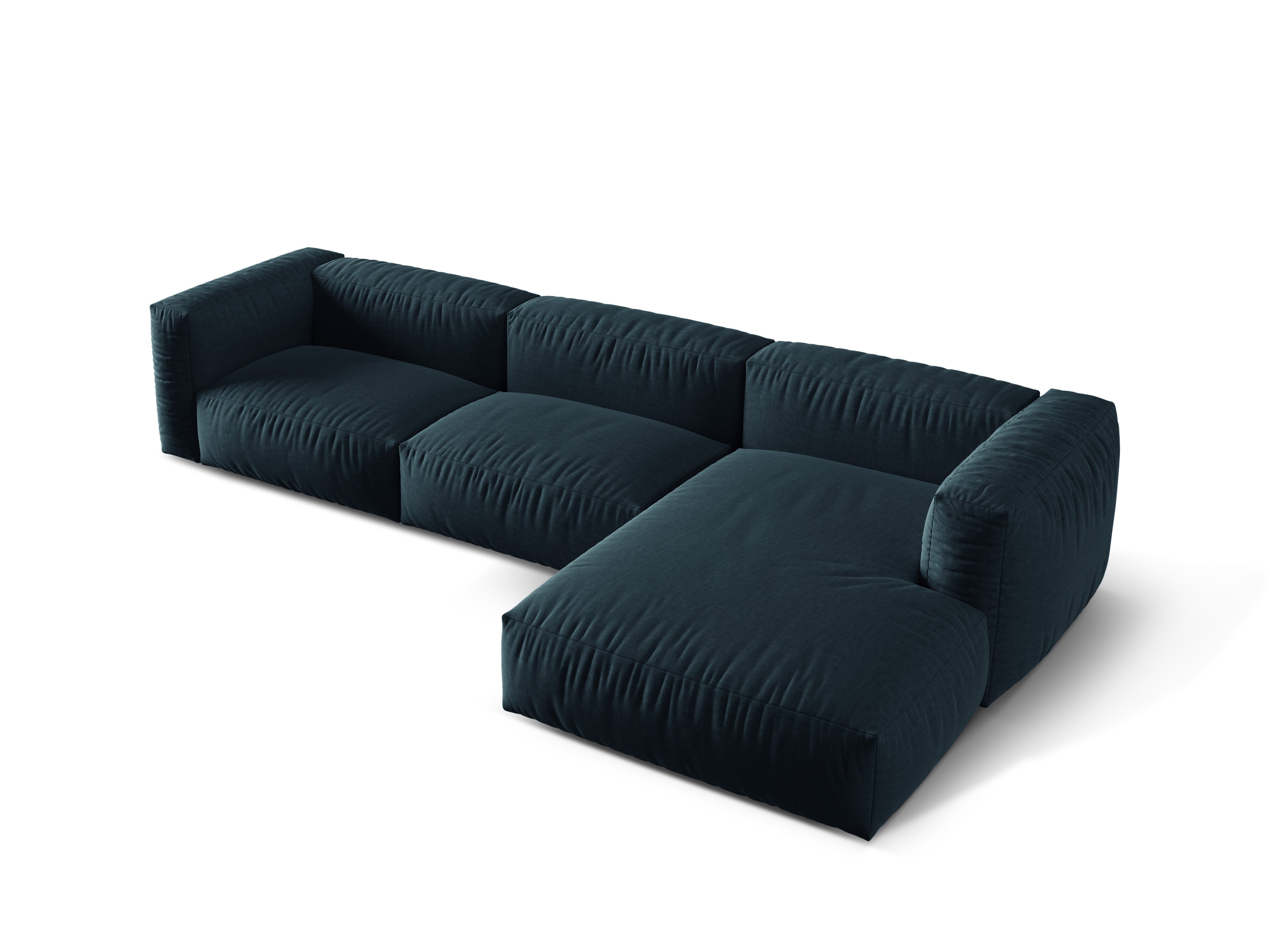 Rechtsseitige Ecke von 3-Personen Martin Blue Denim