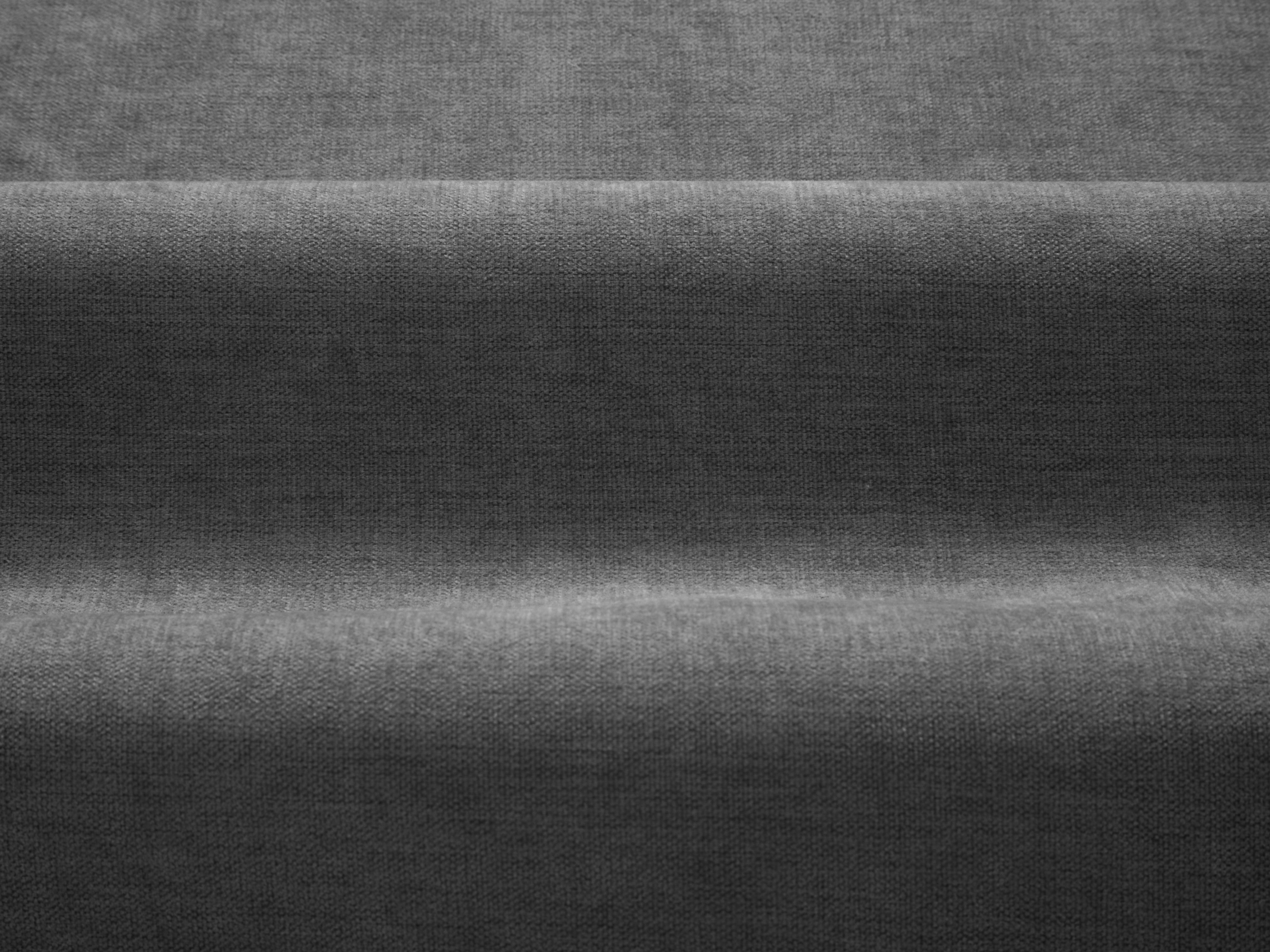 Rechthoekige hoekbank ADA donkergrijs chenille