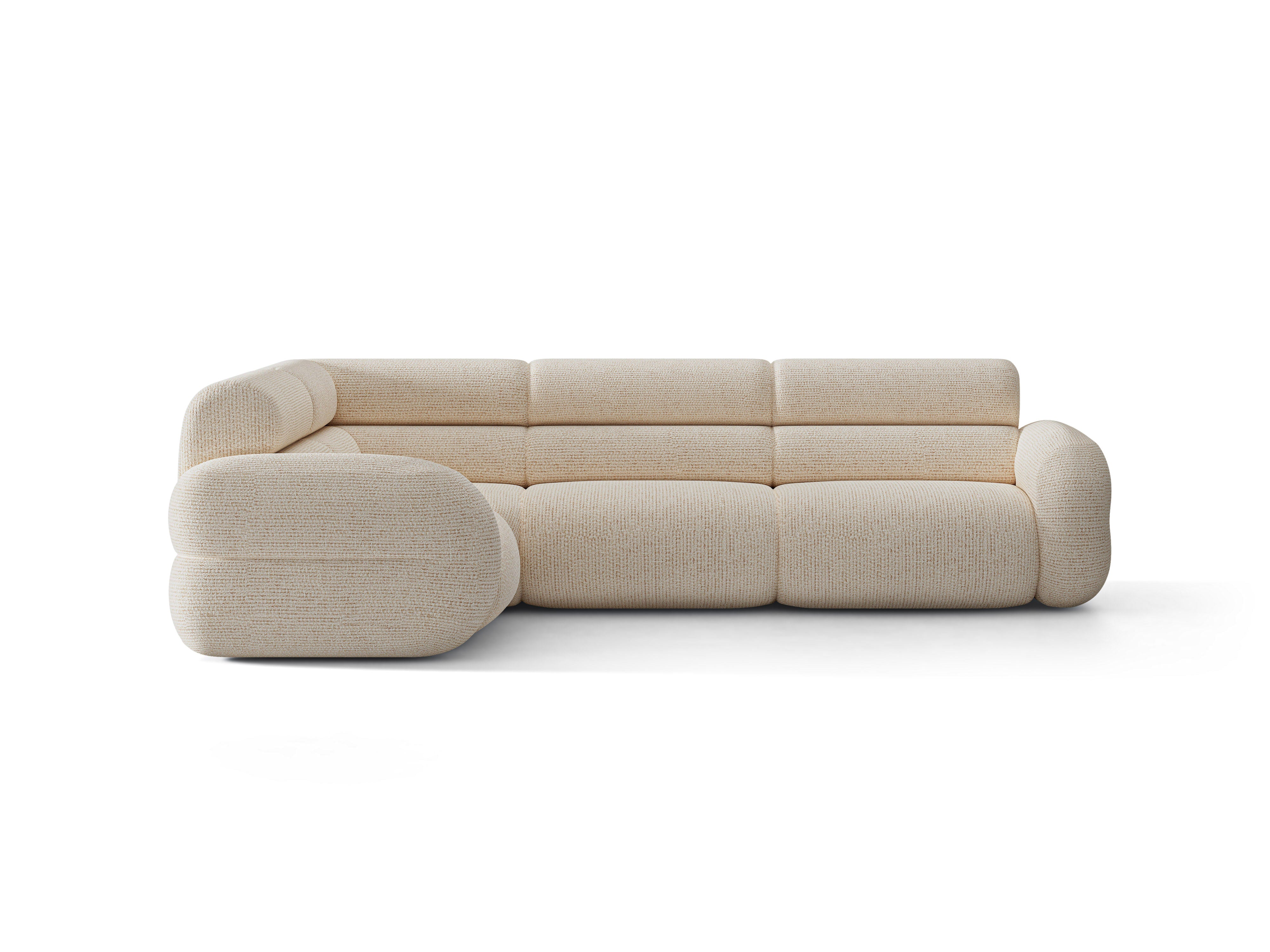 L-vormige linker NEO hoekbank in beige melange