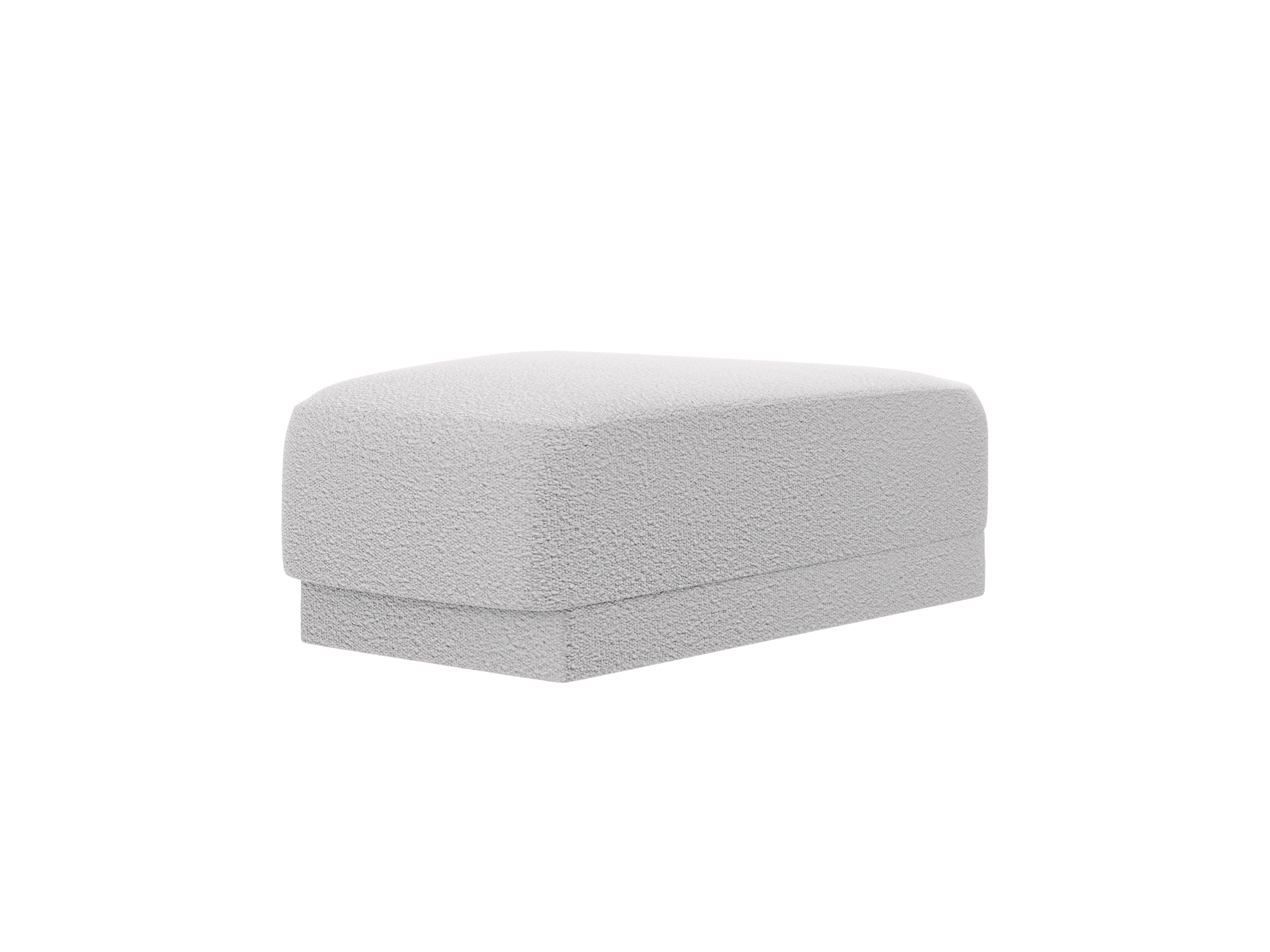 Pouf / module MILEY light gray boucle