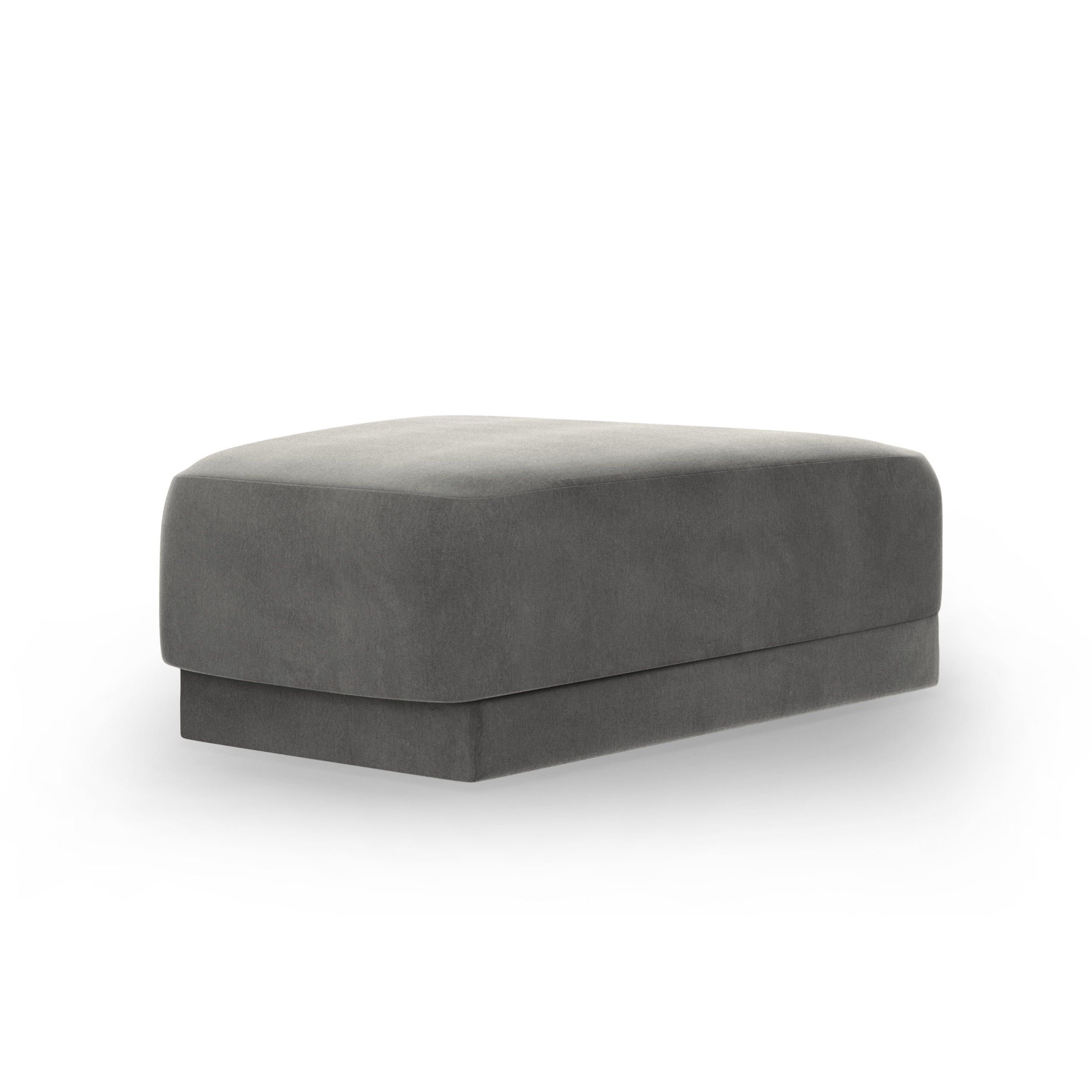 Puff / velvet module MILEY light gray