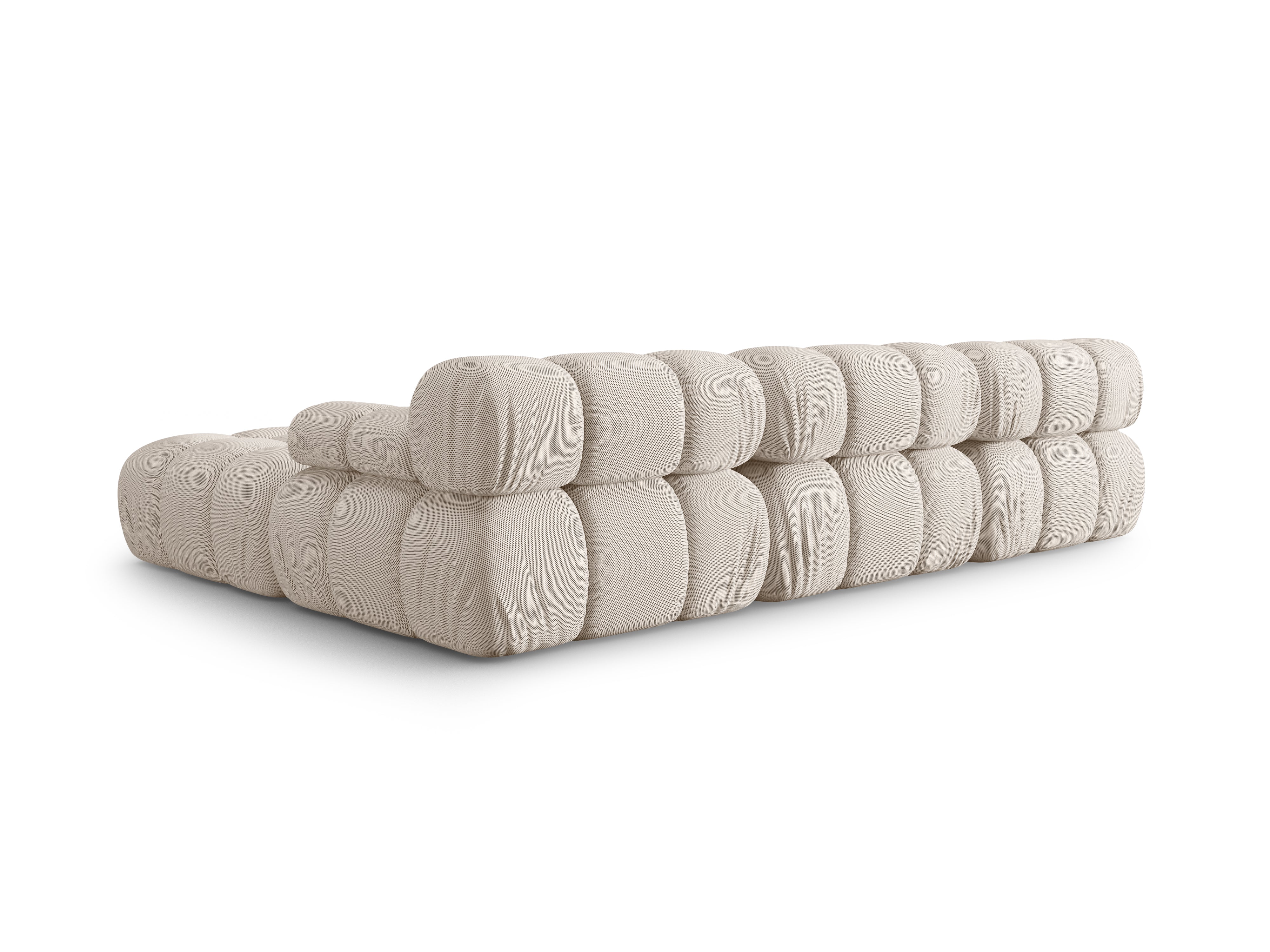 Universele hoekbank BELLIS beige 3D stof