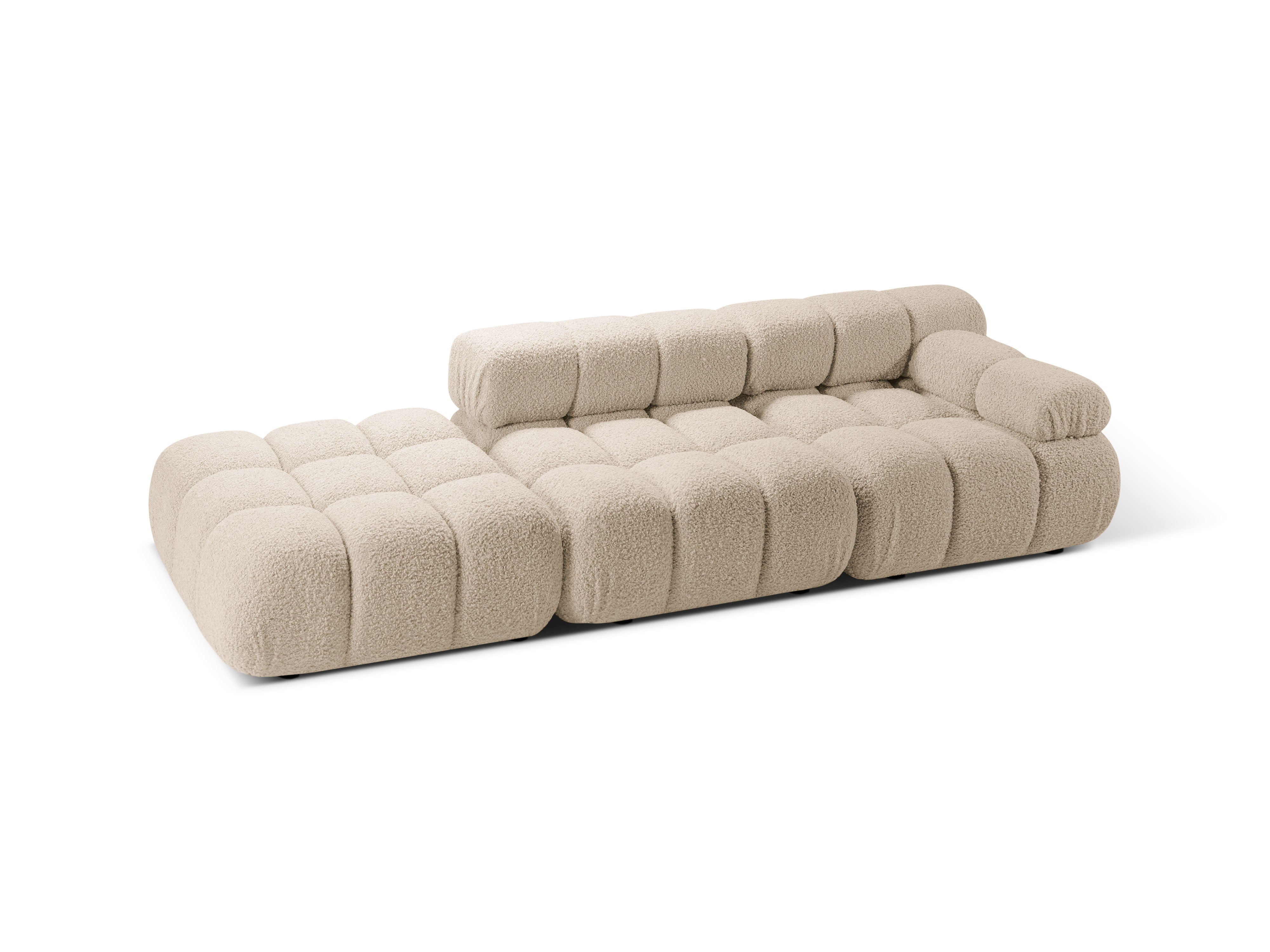 Modulaire open linker BELLIS bank in beige bouclé