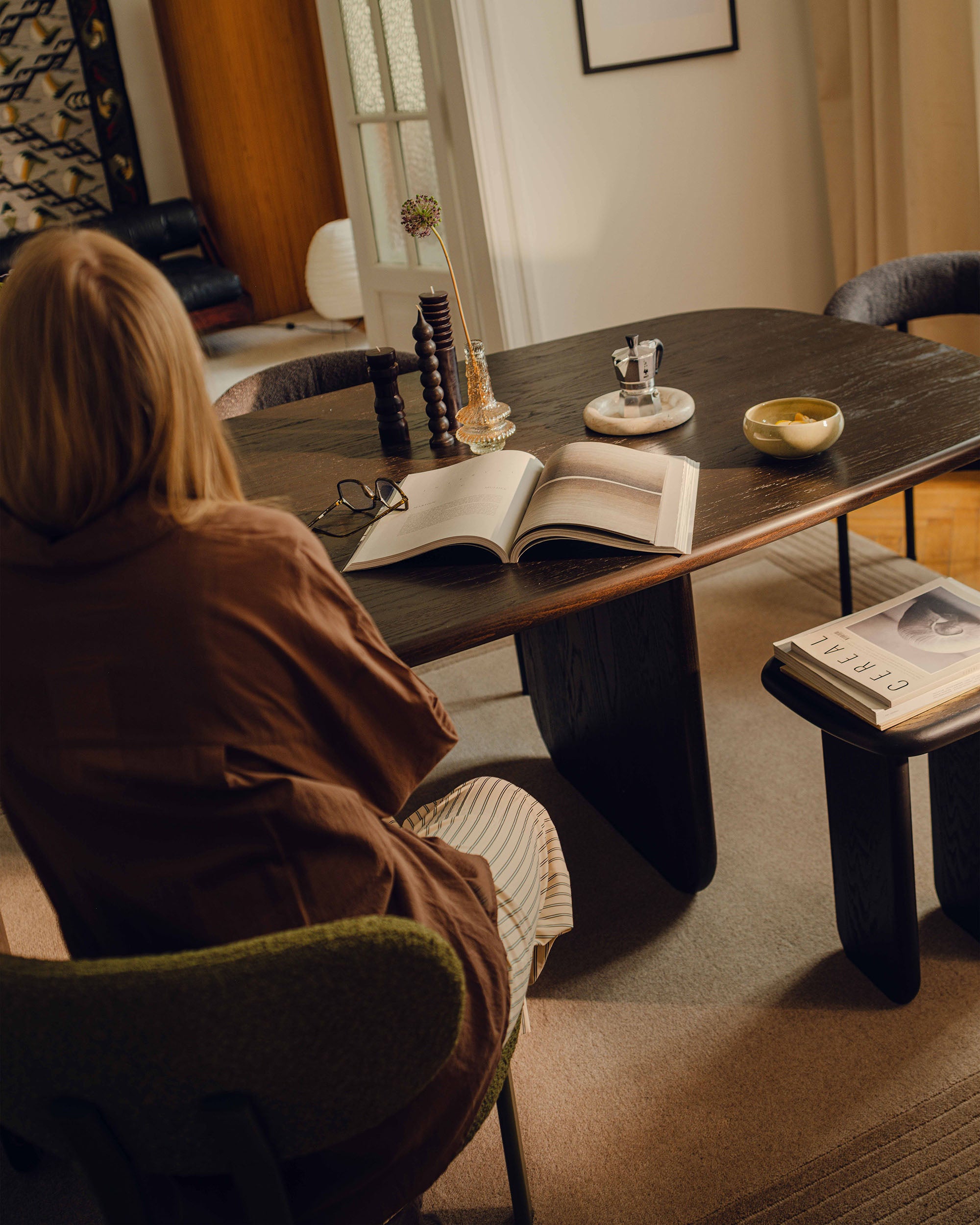 tafel LANA zwart eiken