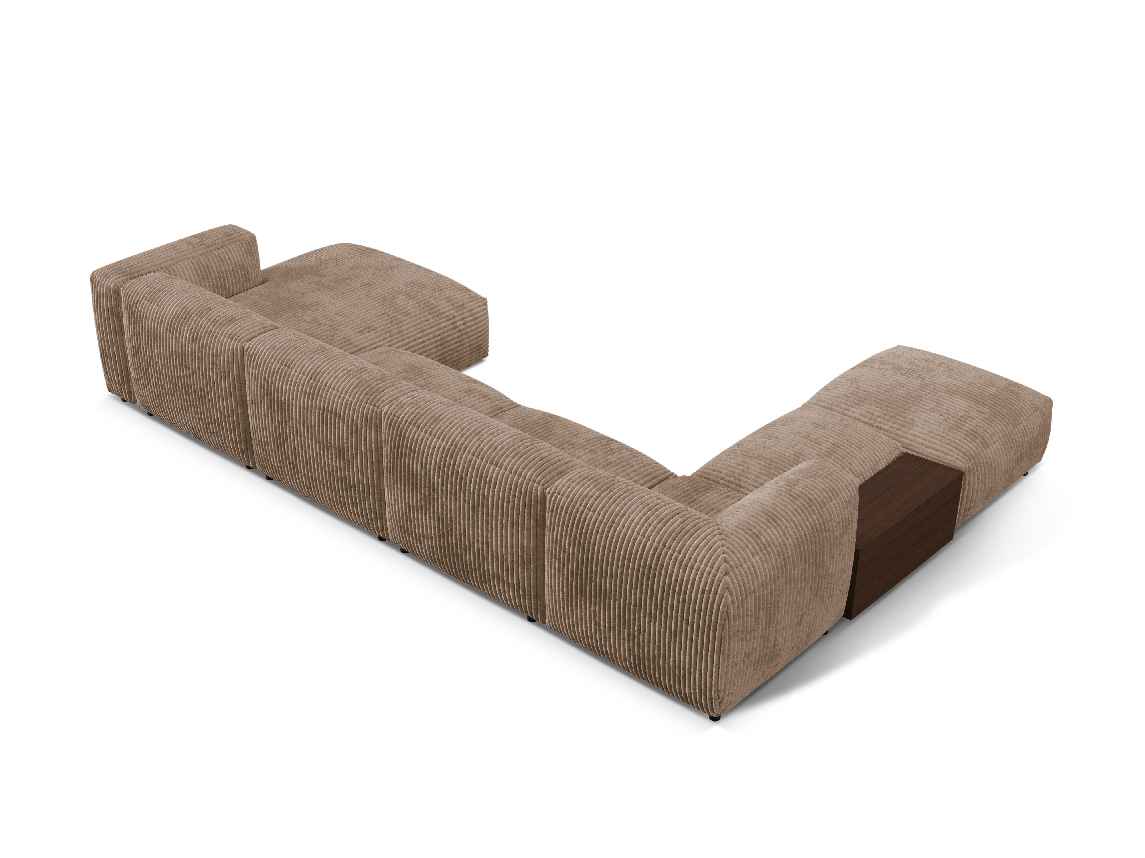 Martin's left -sided corner Martina Dark -tone corduroy