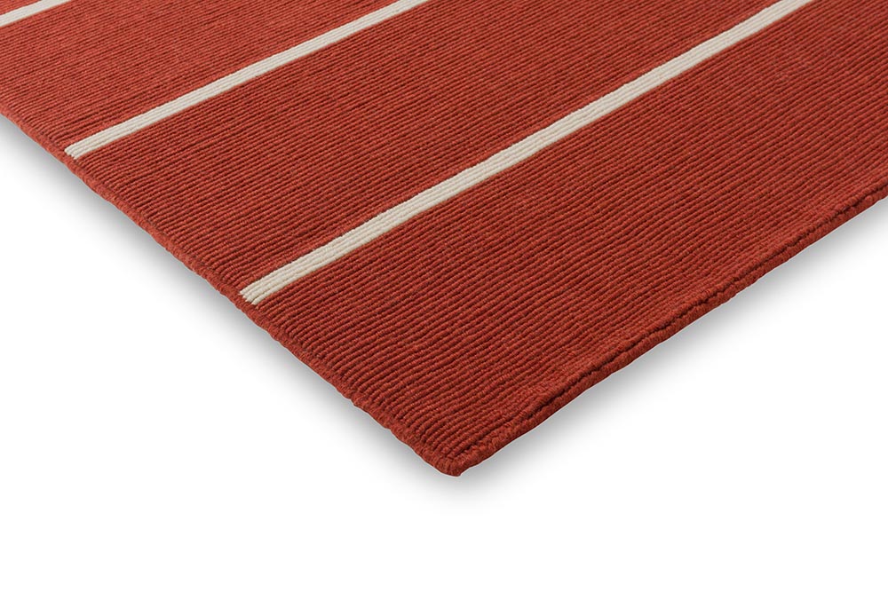 Wollen tapijt TIIBET beige-rood