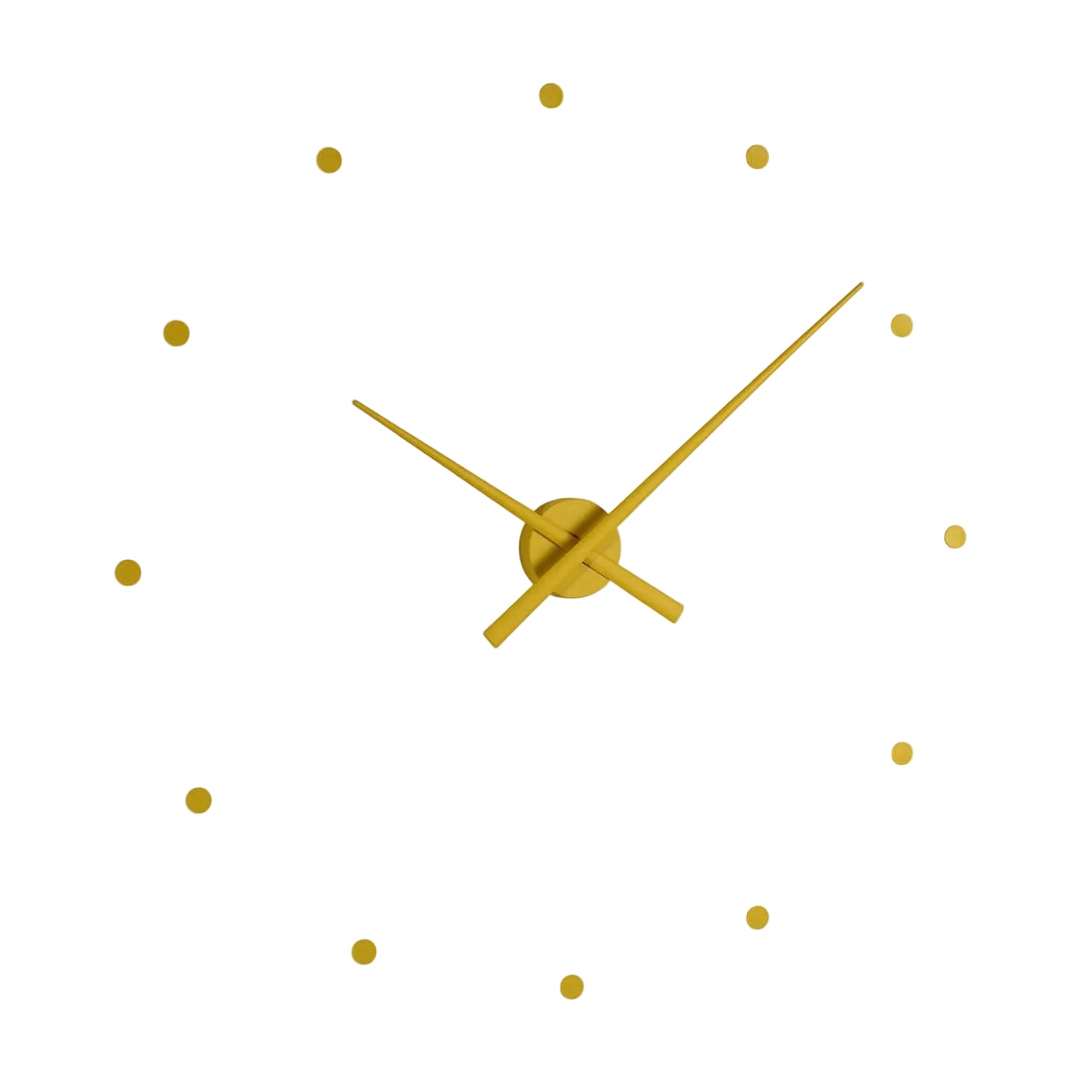 Mustard Wall Clock OJ
