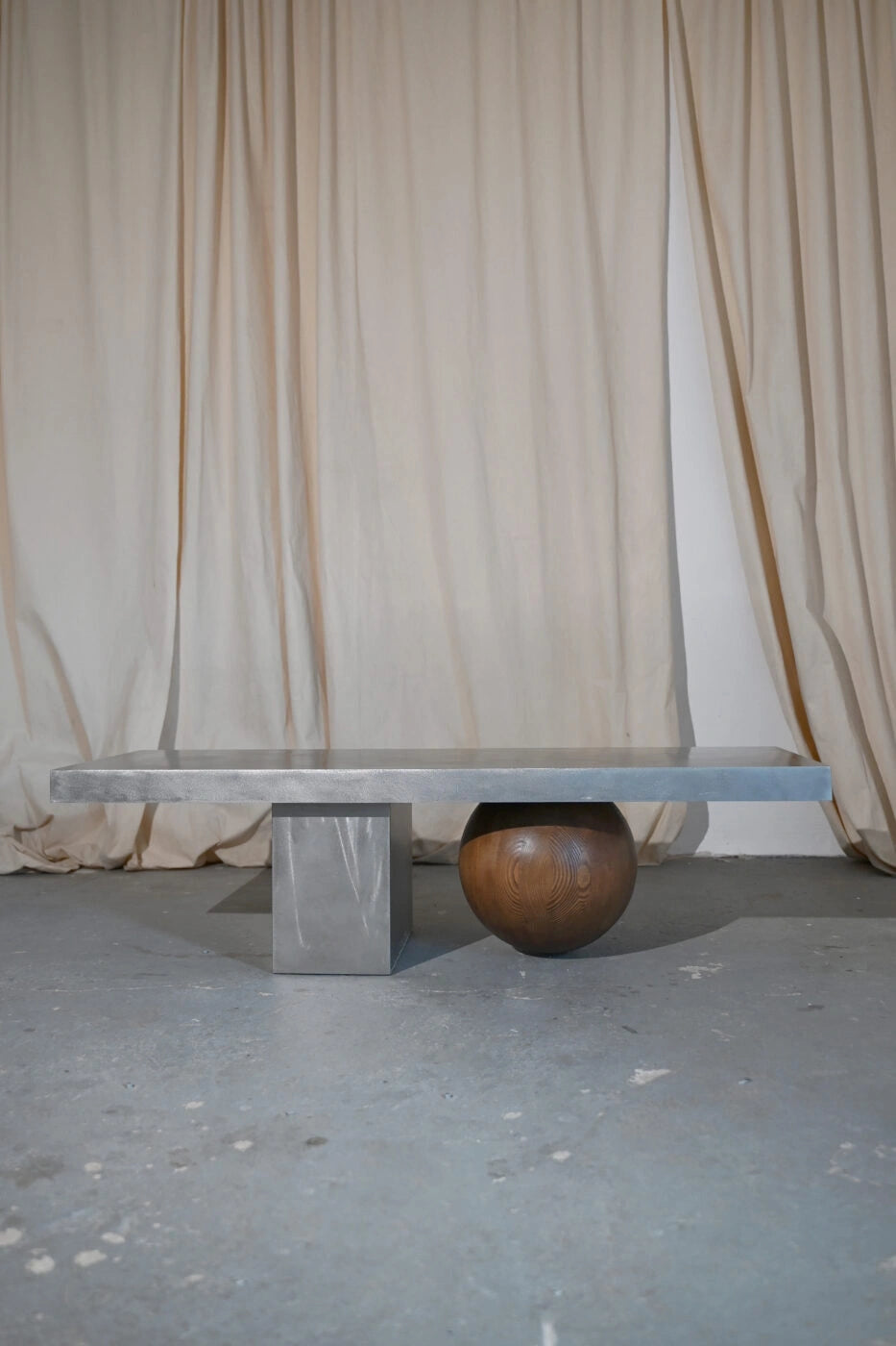 Koffietafel MOORT staal en hout
