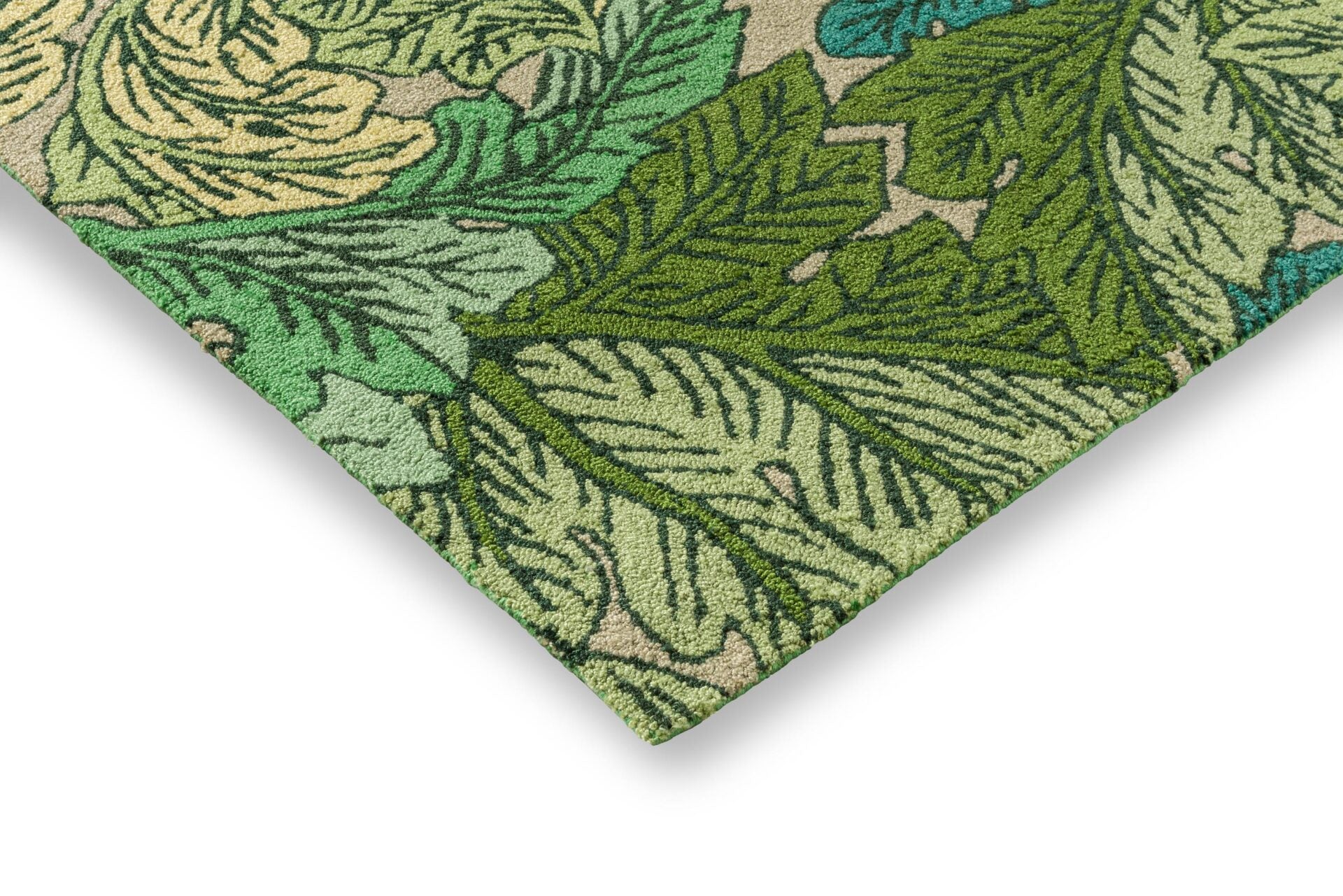 Acanthus Nettle Sky Blue green rug