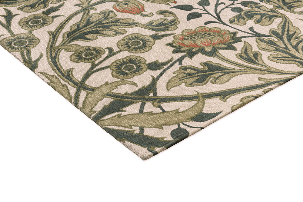Vloerkleed HIACINTH NATUUR beige met groen
