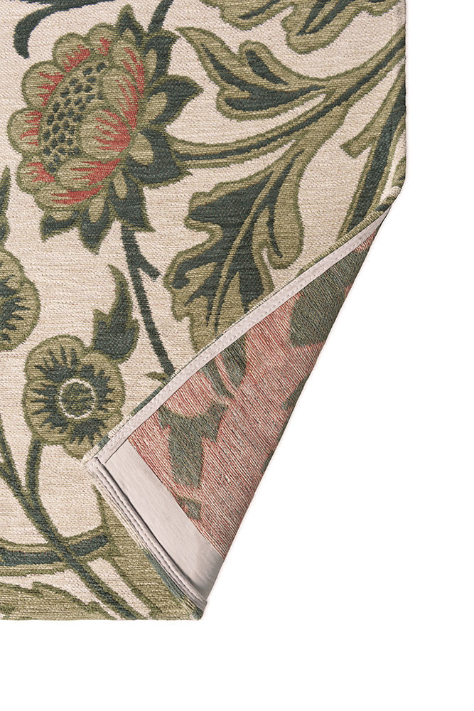 Vloerkleed HIACINTH NATUUR beige met groen