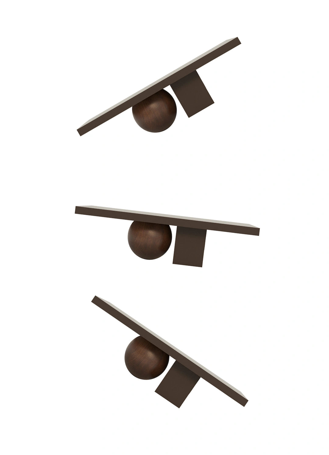 Koffietafel MOORT staal en hout