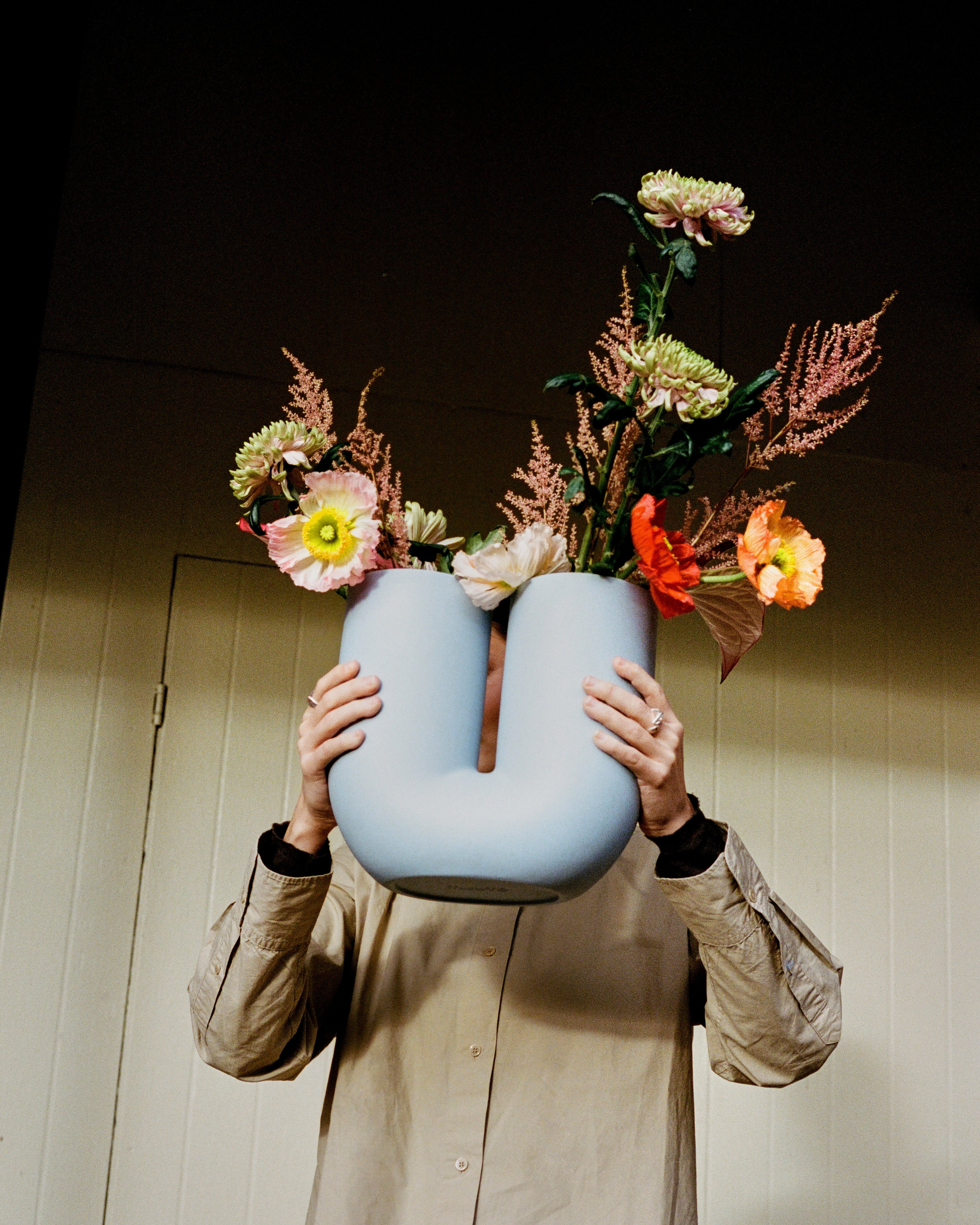 Vase KINK himmelblau