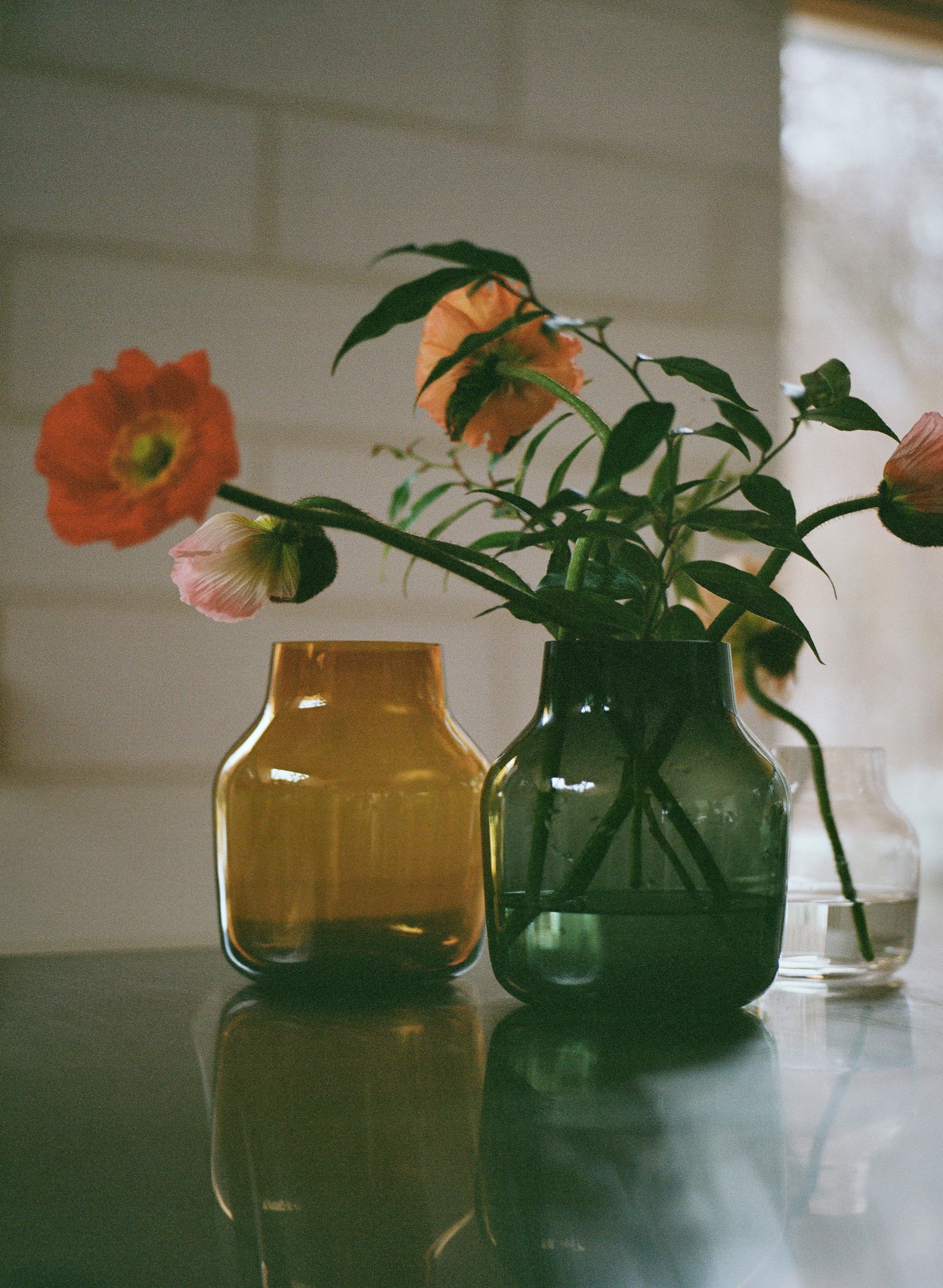 Amber SILENT Glass Vase