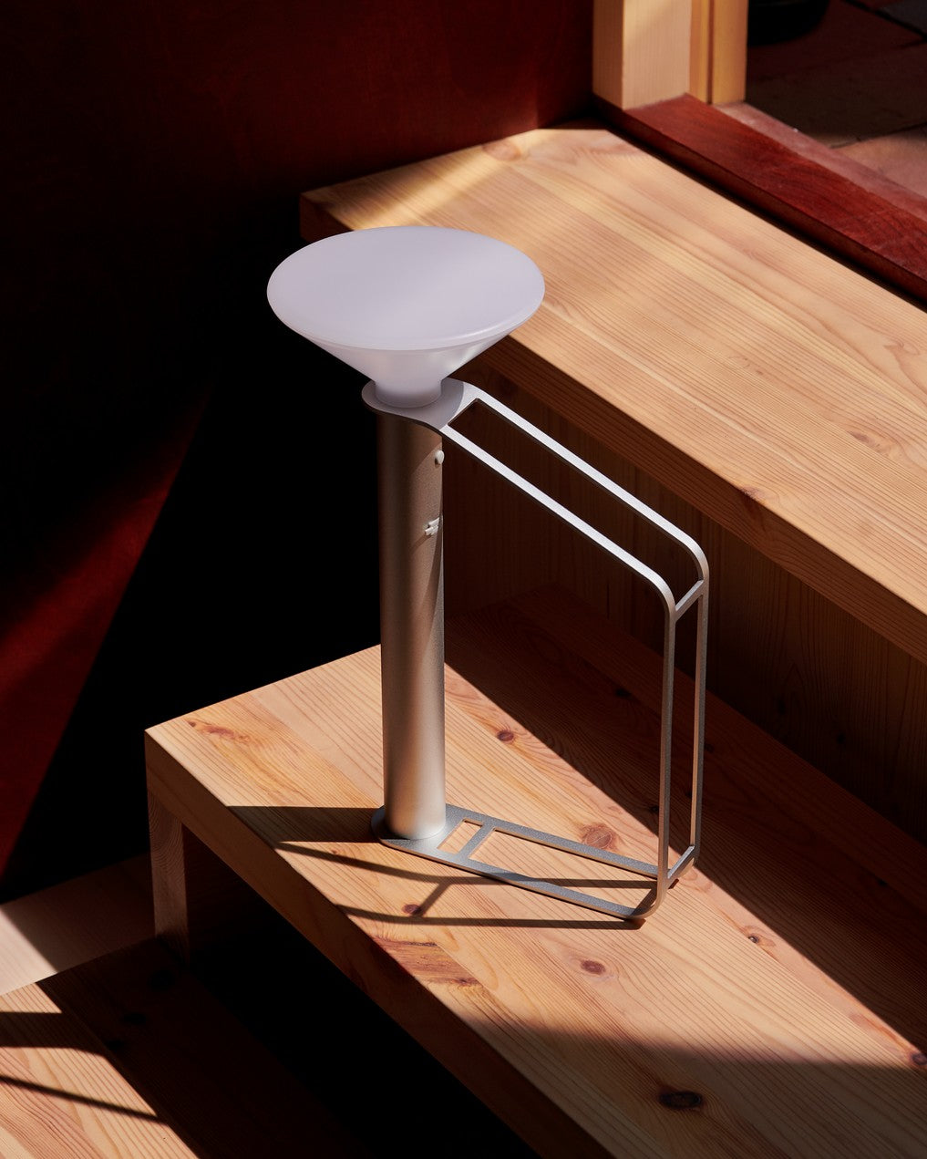 Draagbare buitenlamp PITON zilver