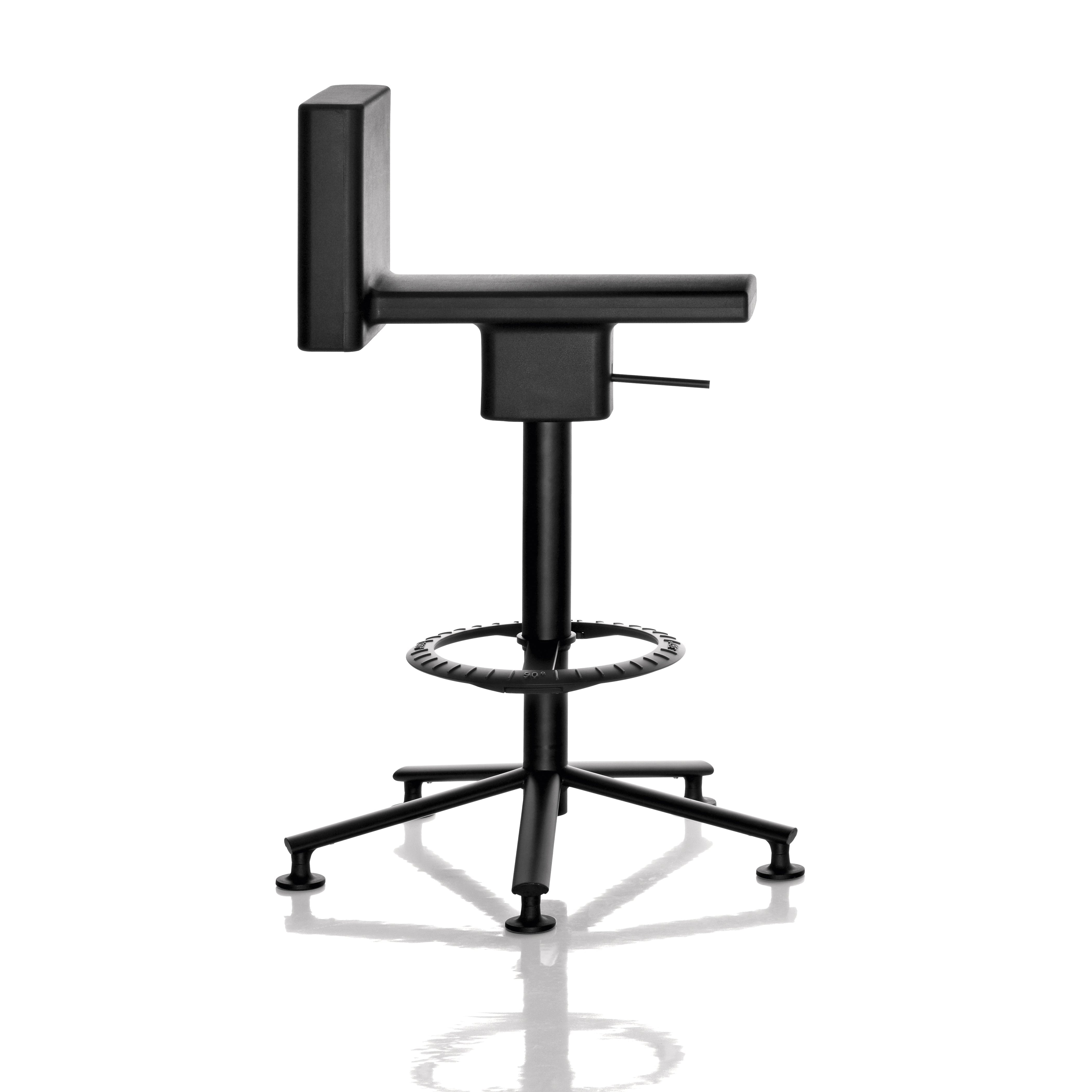 Hochstuhl drehbar 360° schwarz