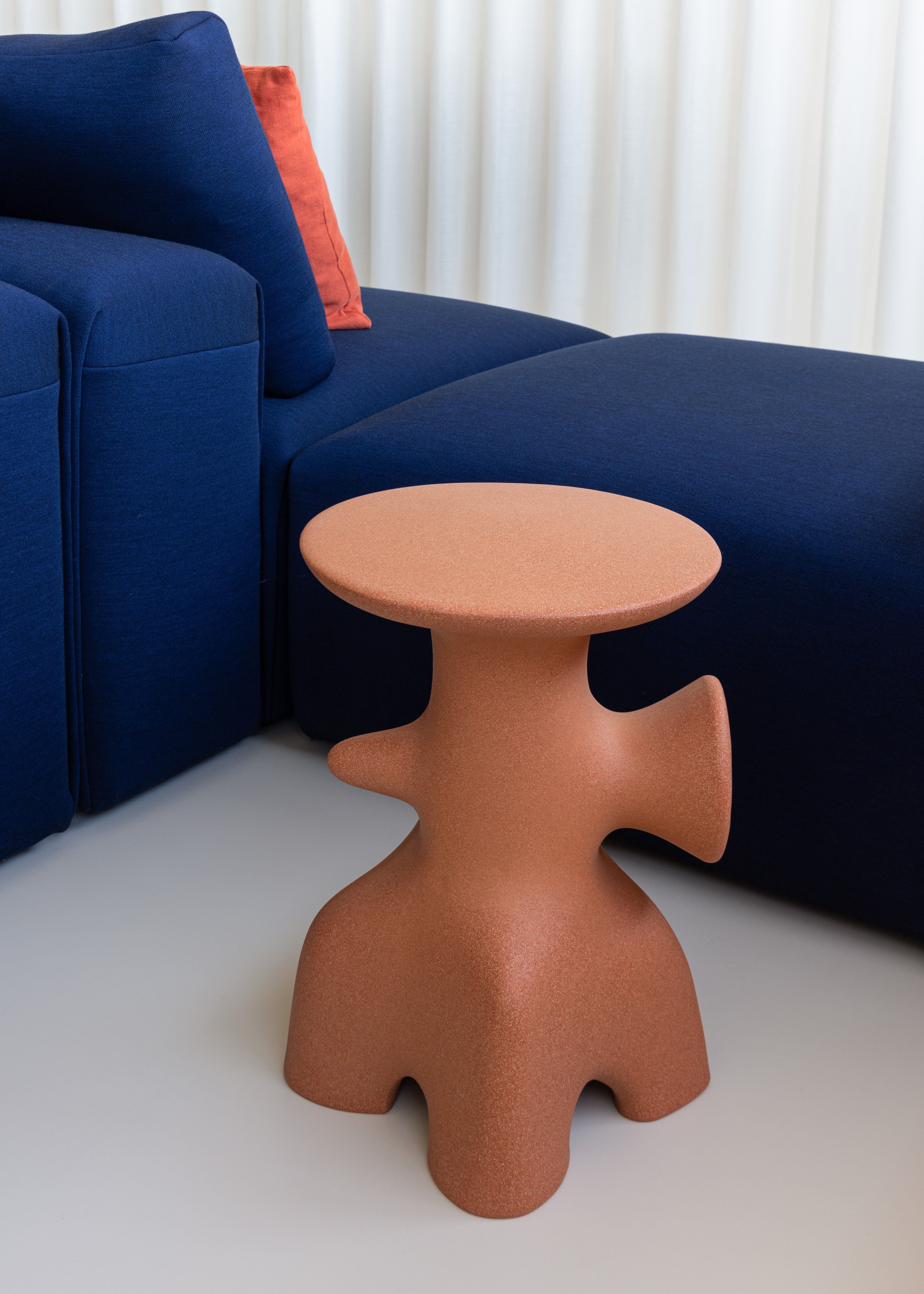 Bijzettafel ARCHEO terracotta