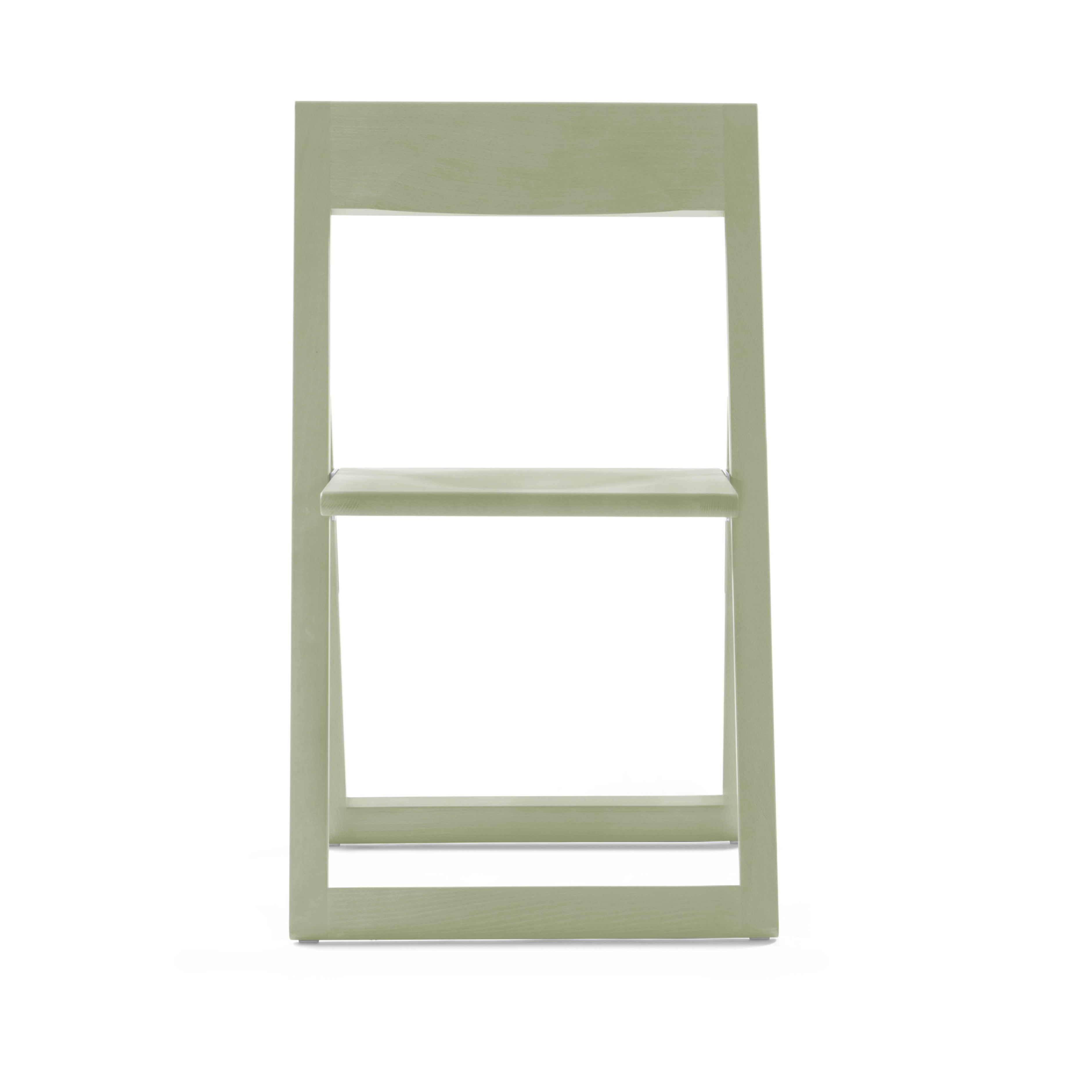 Opvouwbare stoel AVIVA groene beukenhout