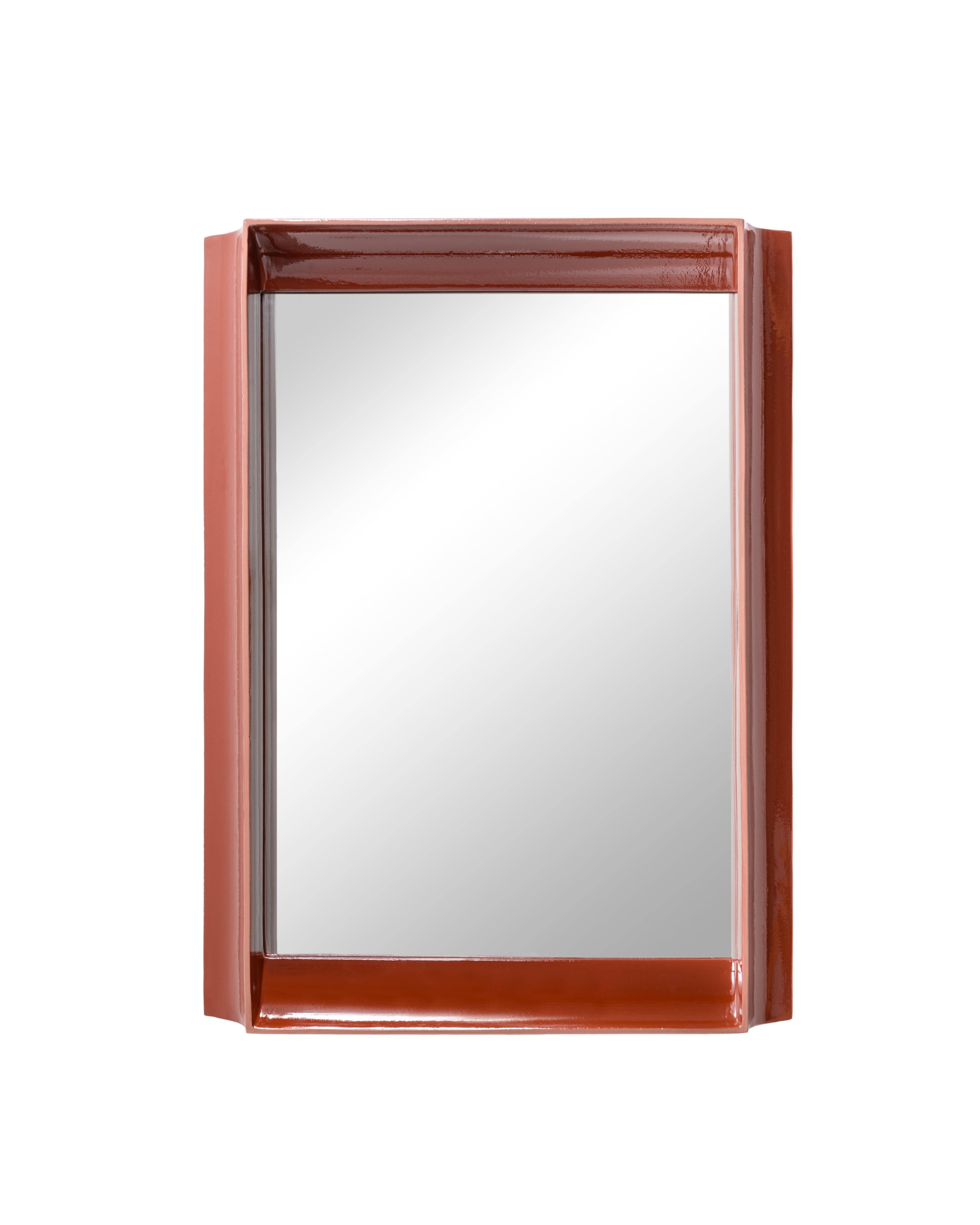 COVES wall mirror terracotta