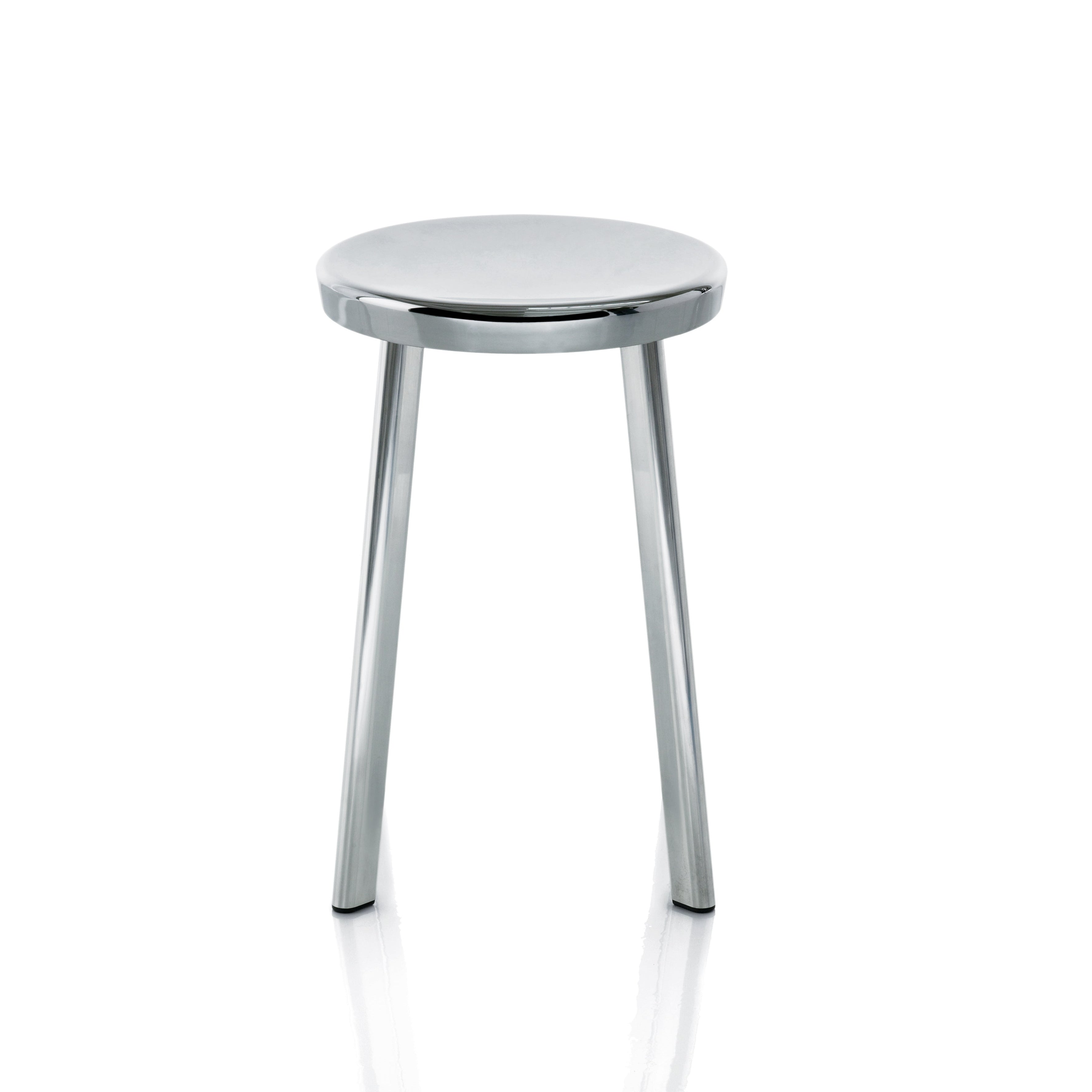 DEJA VU bar stool polished aluminum