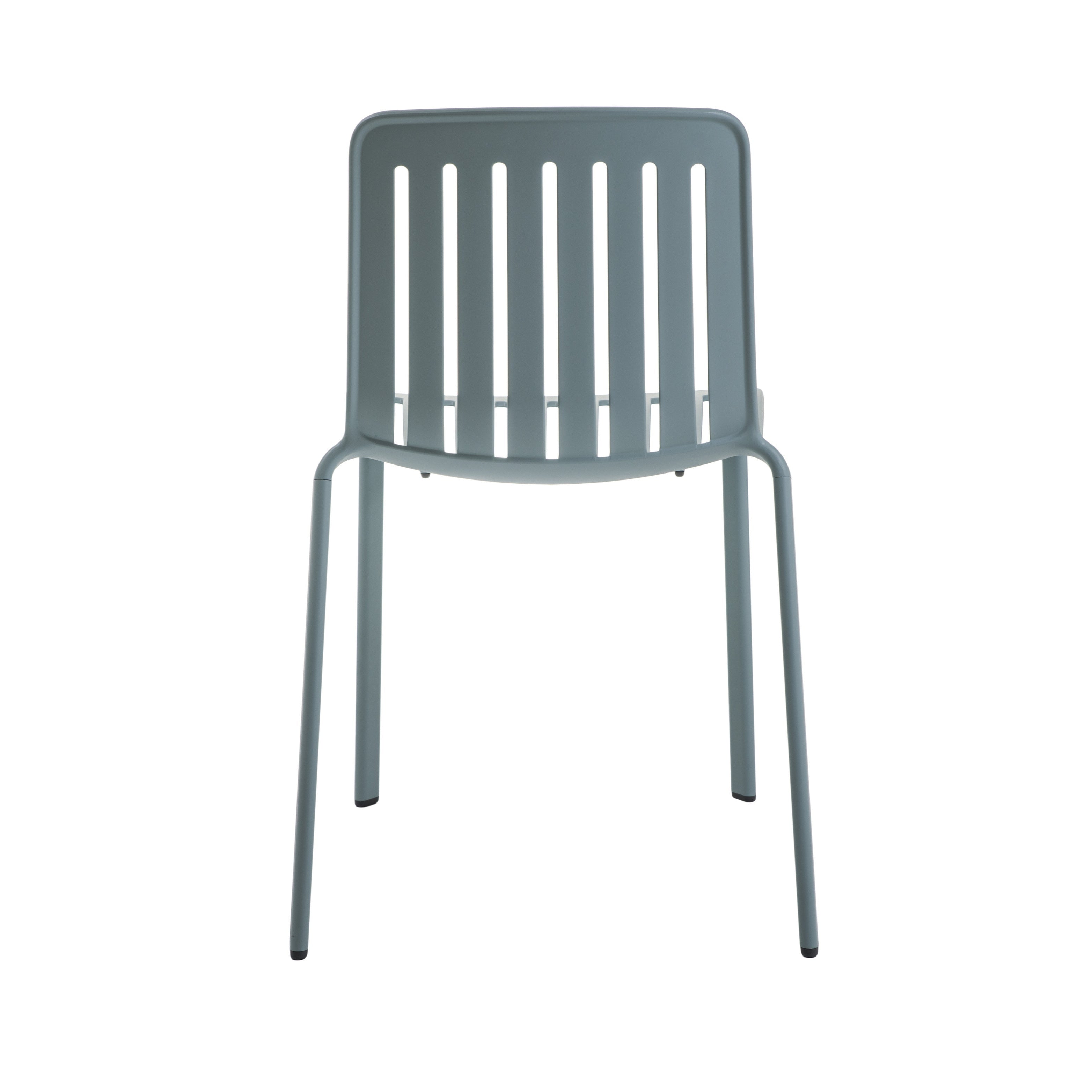 Krzesło zewnętrzne PLATO niebieski na taras i do ogrodu – styl minimalistyczny