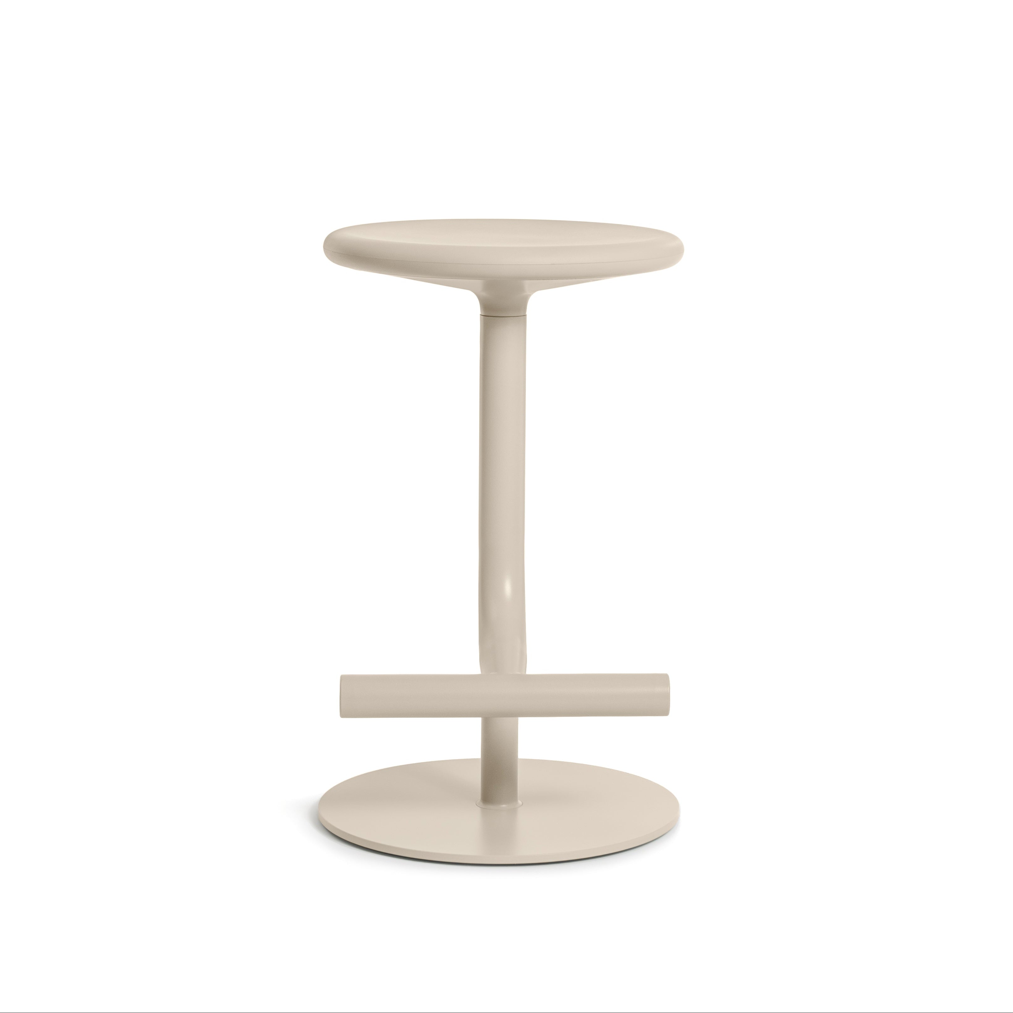 Cream swivel stool TIBU