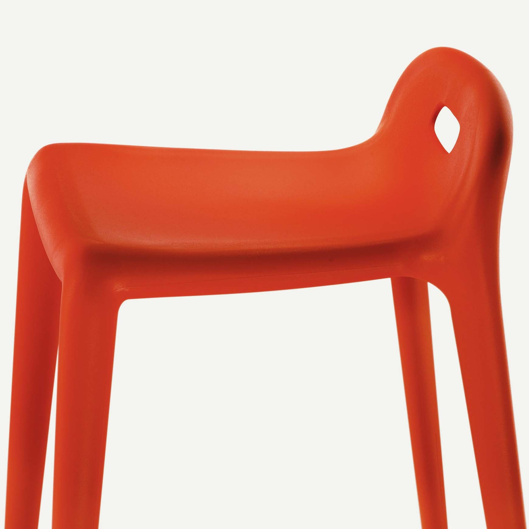 Houten YUYU krukje oranje