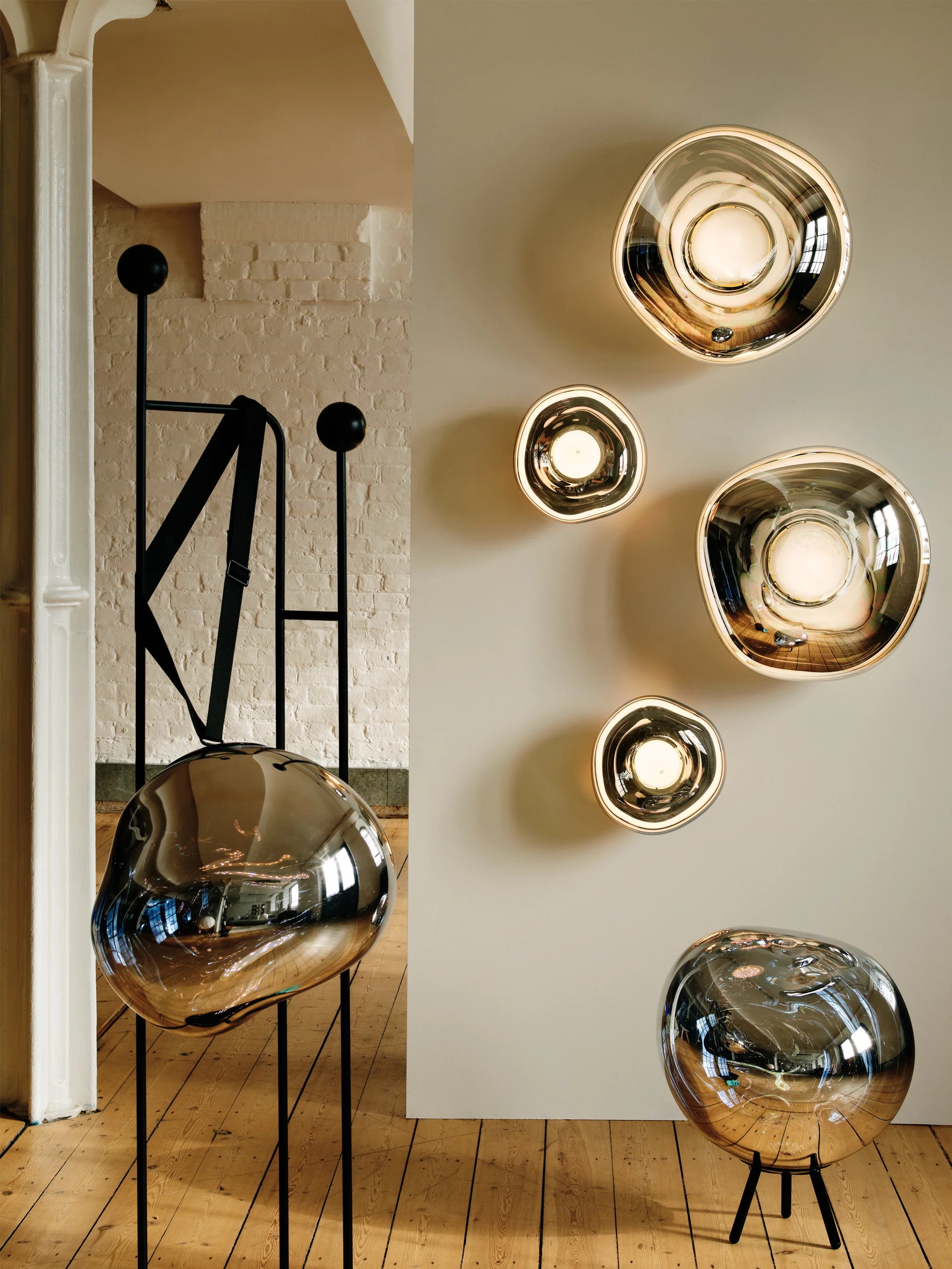 Wandlamp MELT zilver
