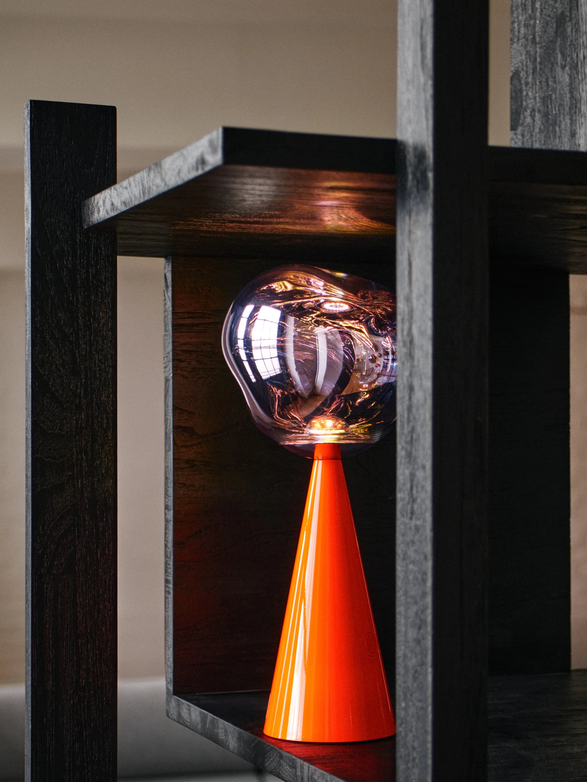 Tragbare Lampe MELT orange