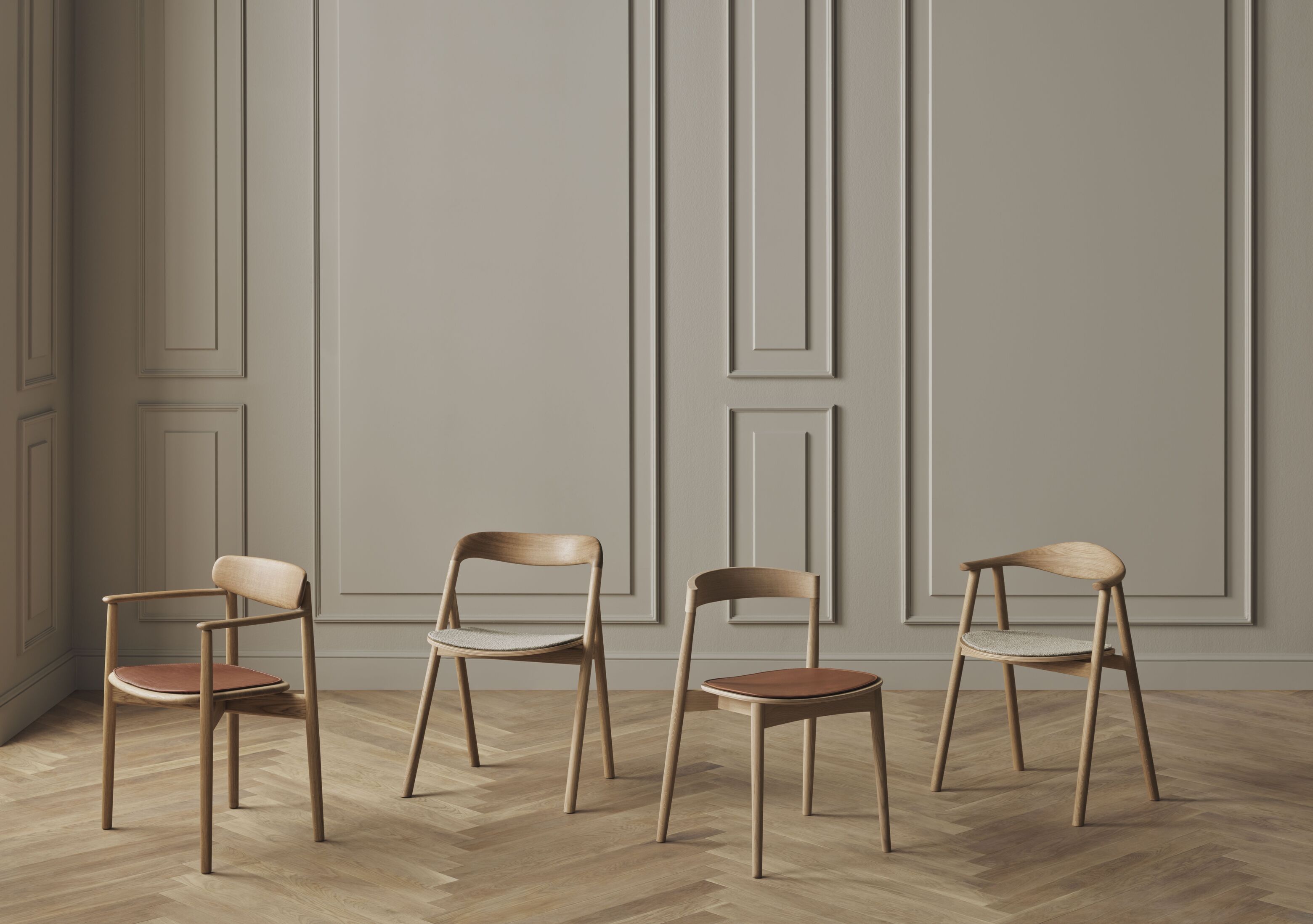 Stoel KITE gebleekt eikenhout