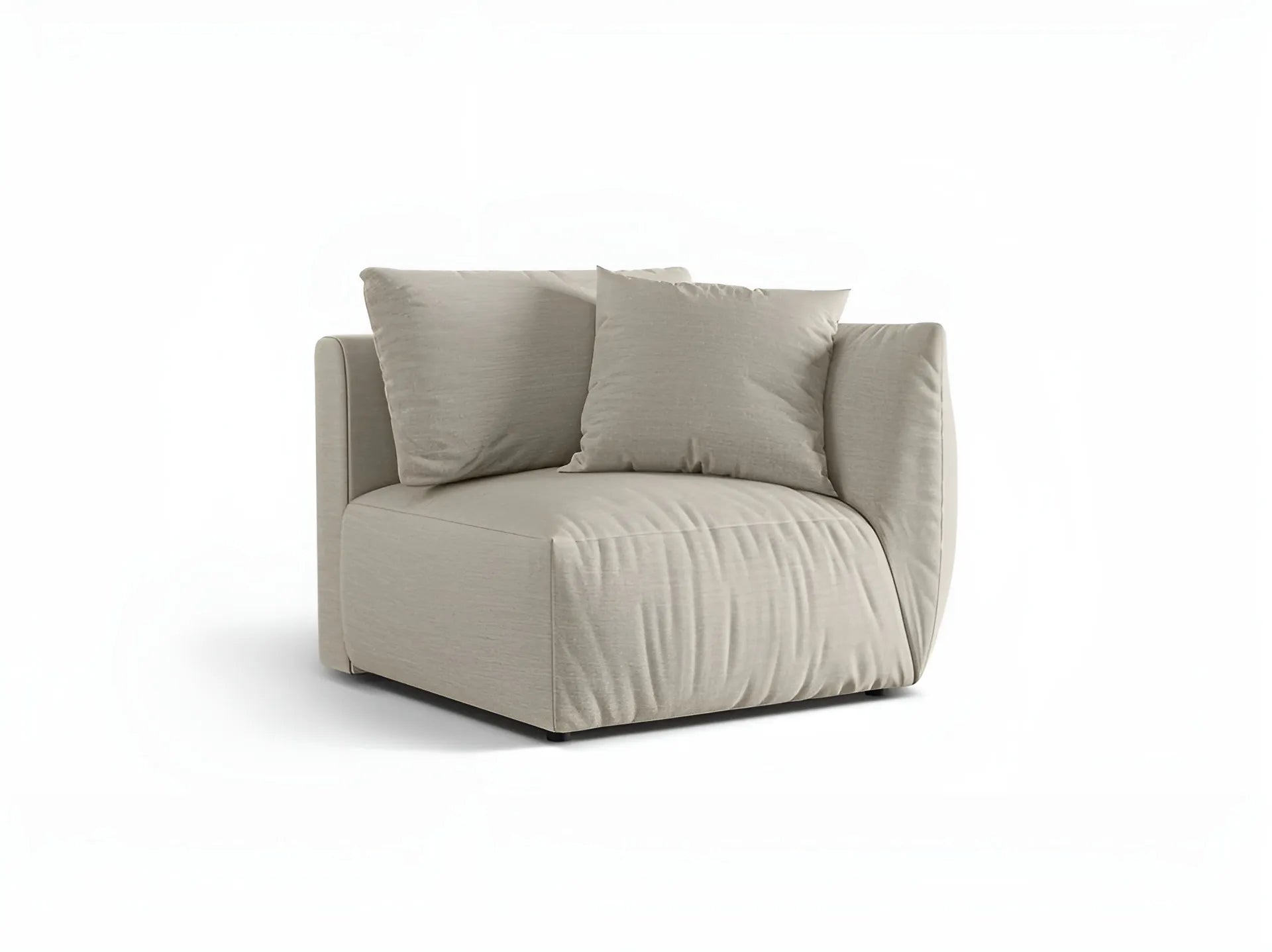 Modulaire bank CHRIS - rechts element crème szenil