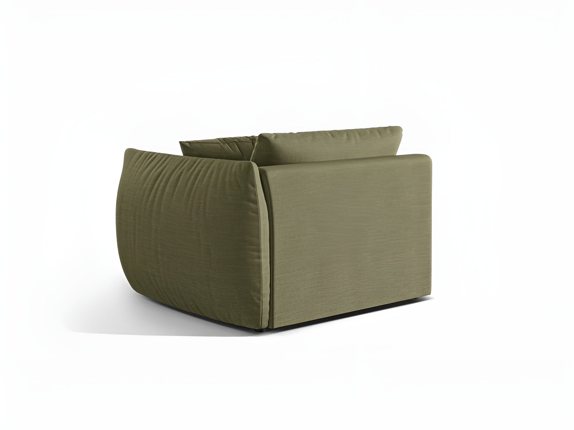 CHRIS modular sofa - wide right-side element green chenille