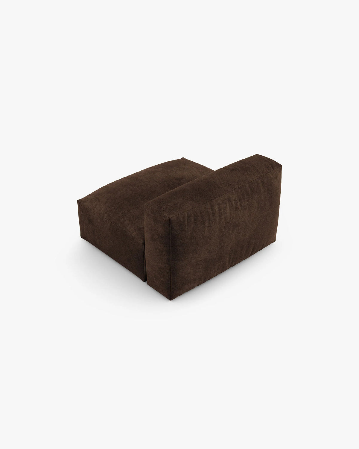 Fauteuil / fluwelen module MARTINA XL chocolade