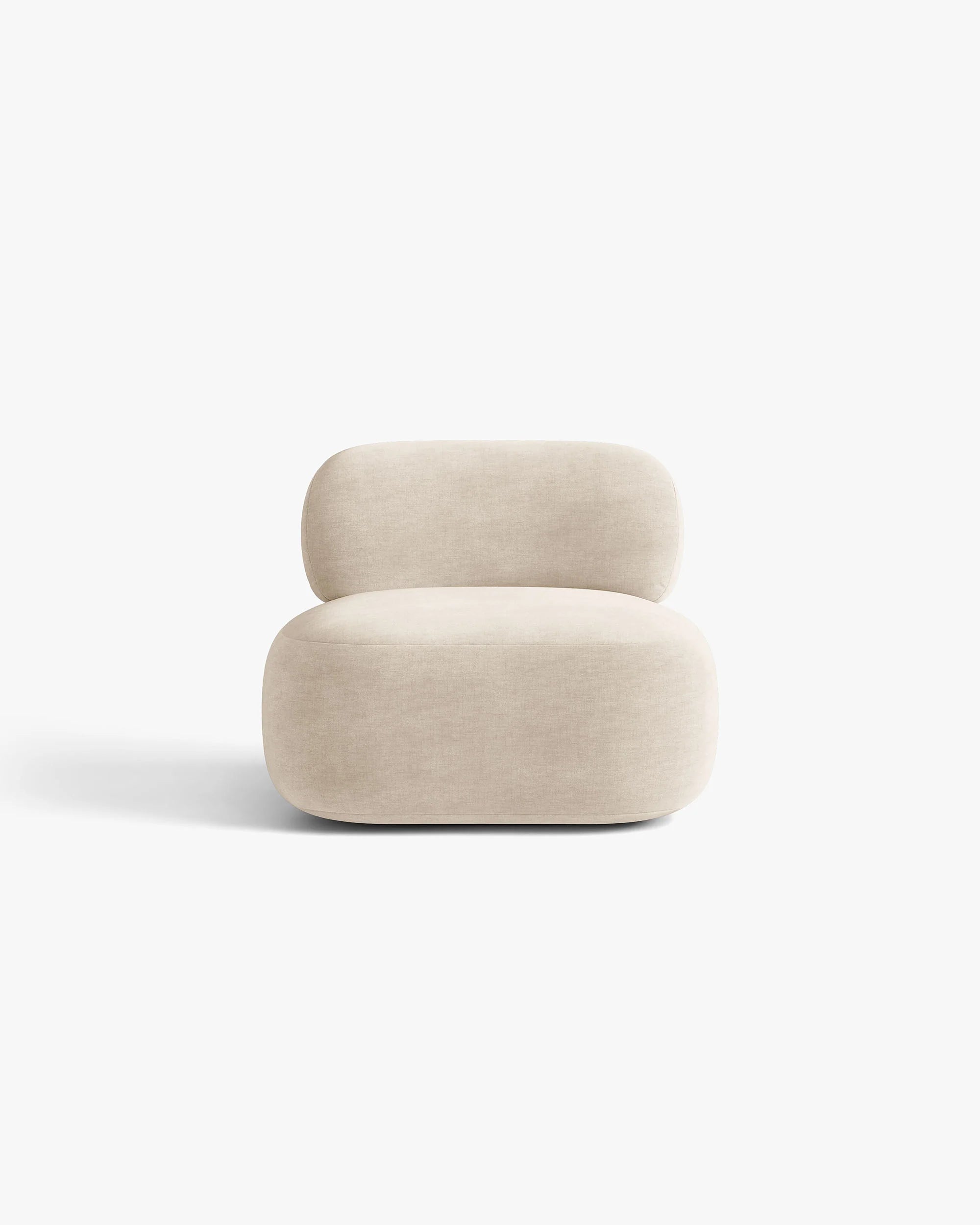 Fauteuil AURA lichtbeige chenille