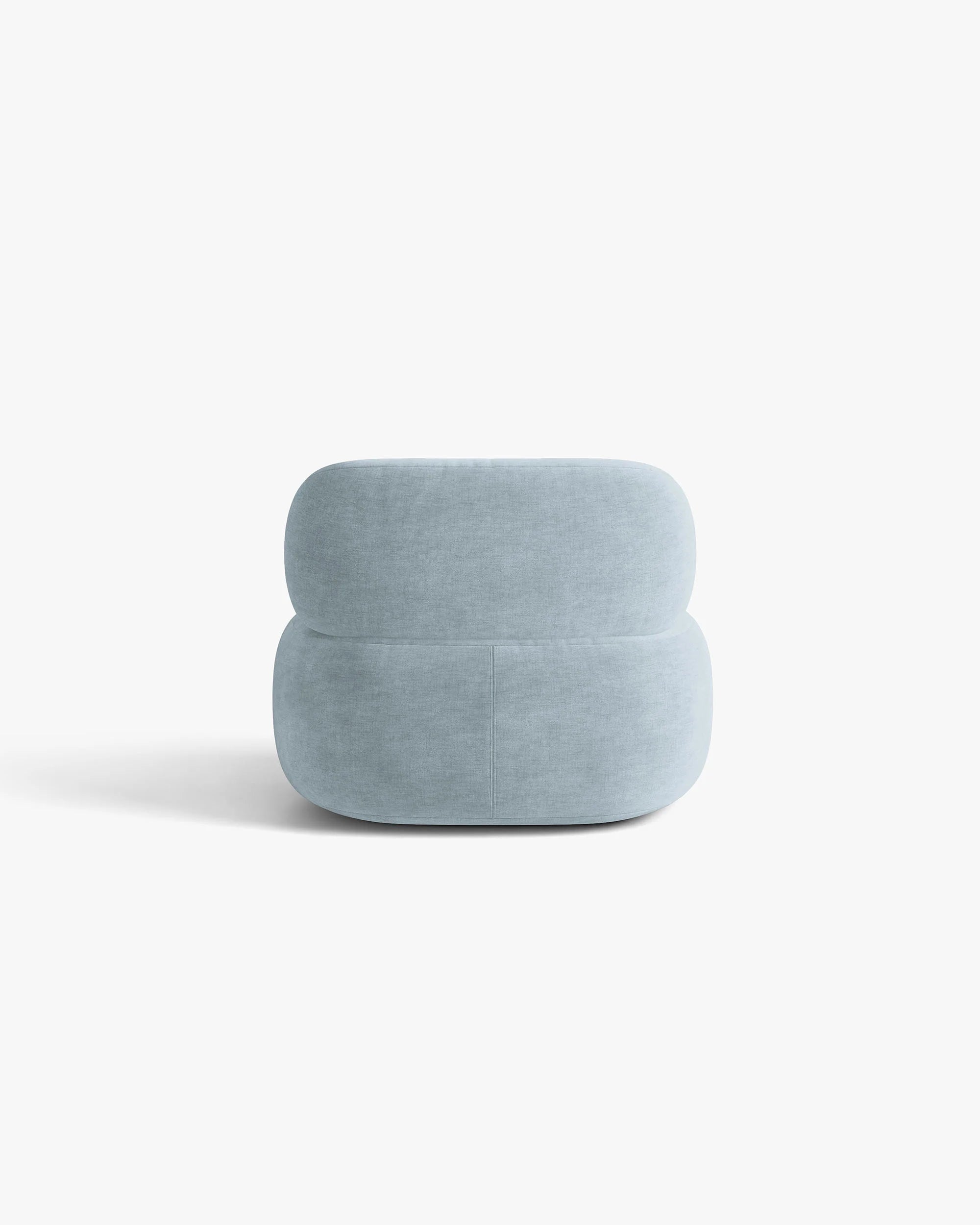Fauteuil AURA pastelblauw chenille