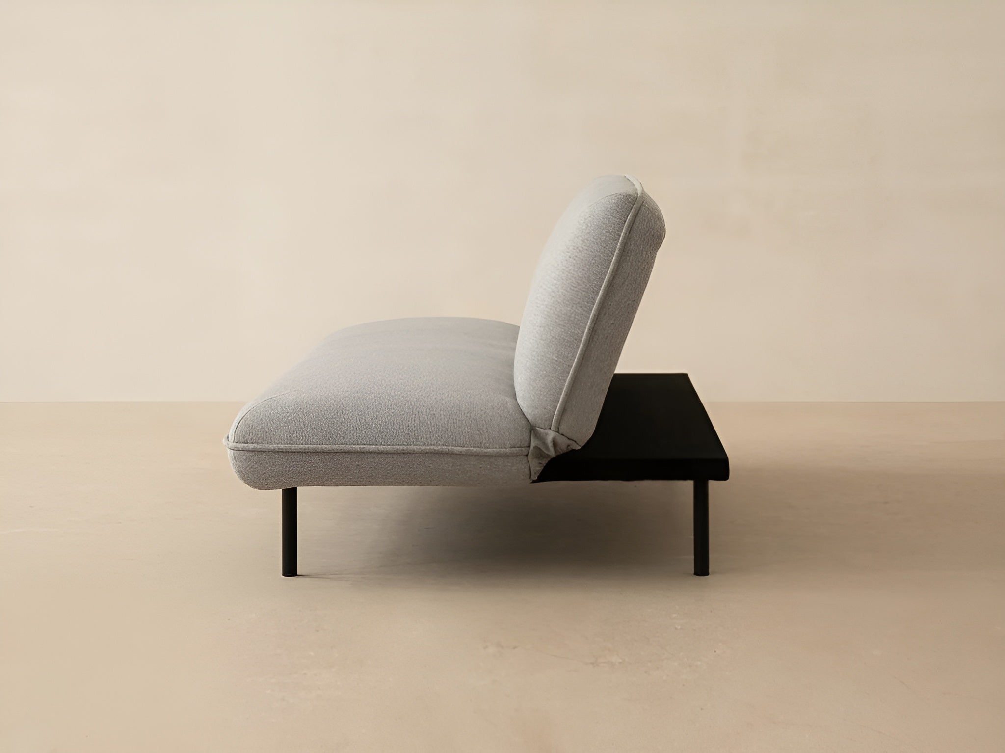 VALLS Sofa with Sleeping Function Gray Chenille