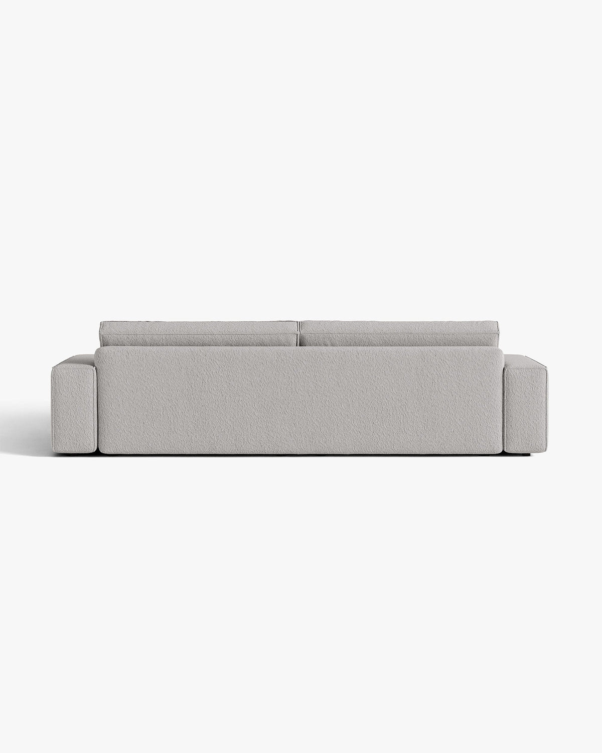 Sofa 3-zits met slaapfunctie JODIE grijs boucle
