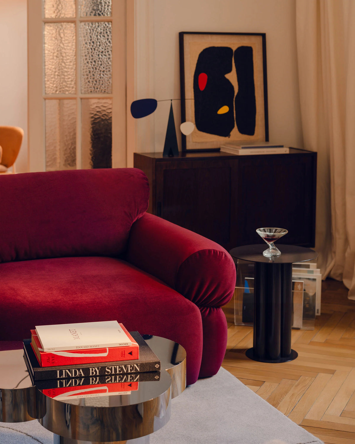 Sofa voor 4 personen OPHELIA baksteenrood