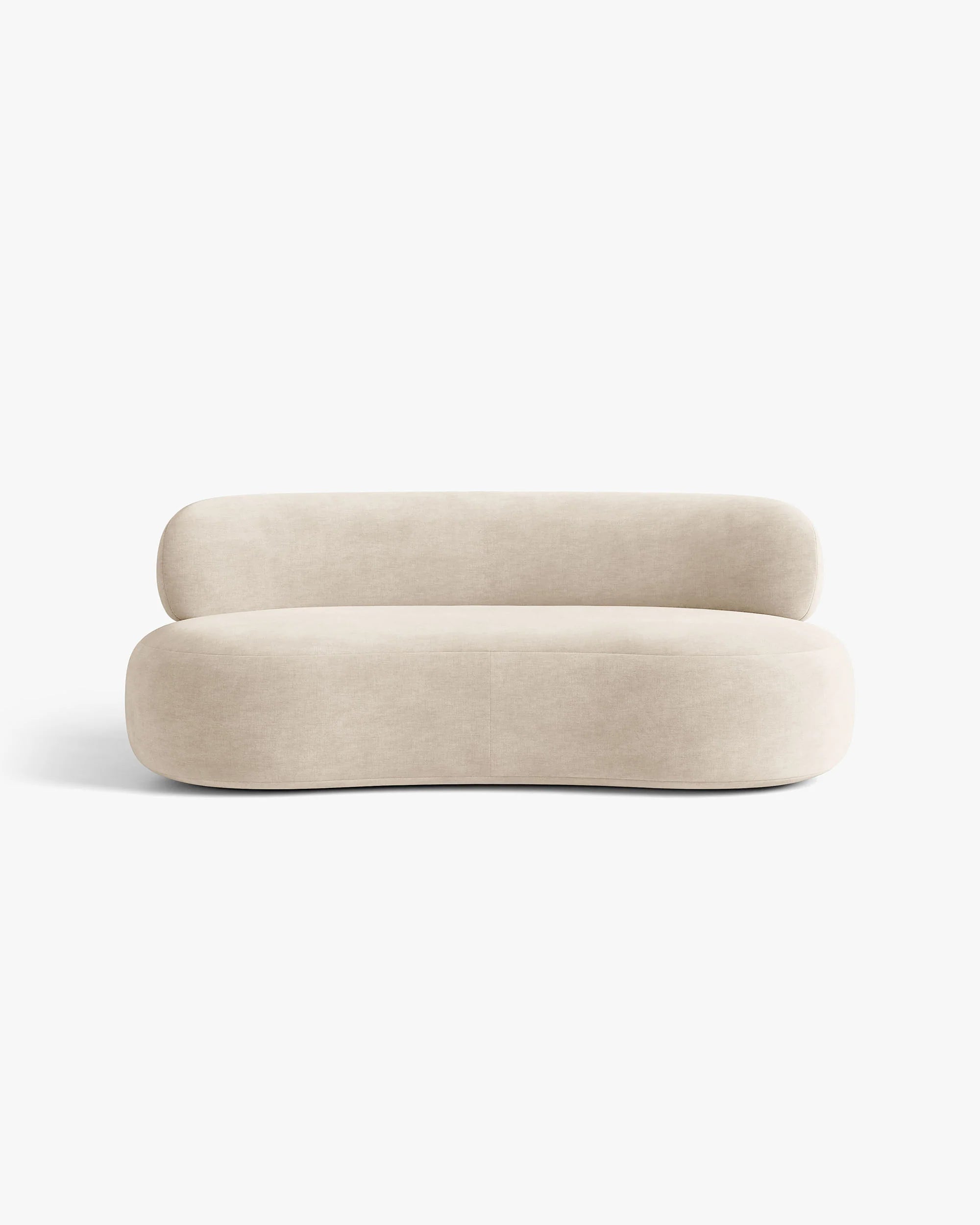 Sofa 3-zits AURA lichtbeige chenille