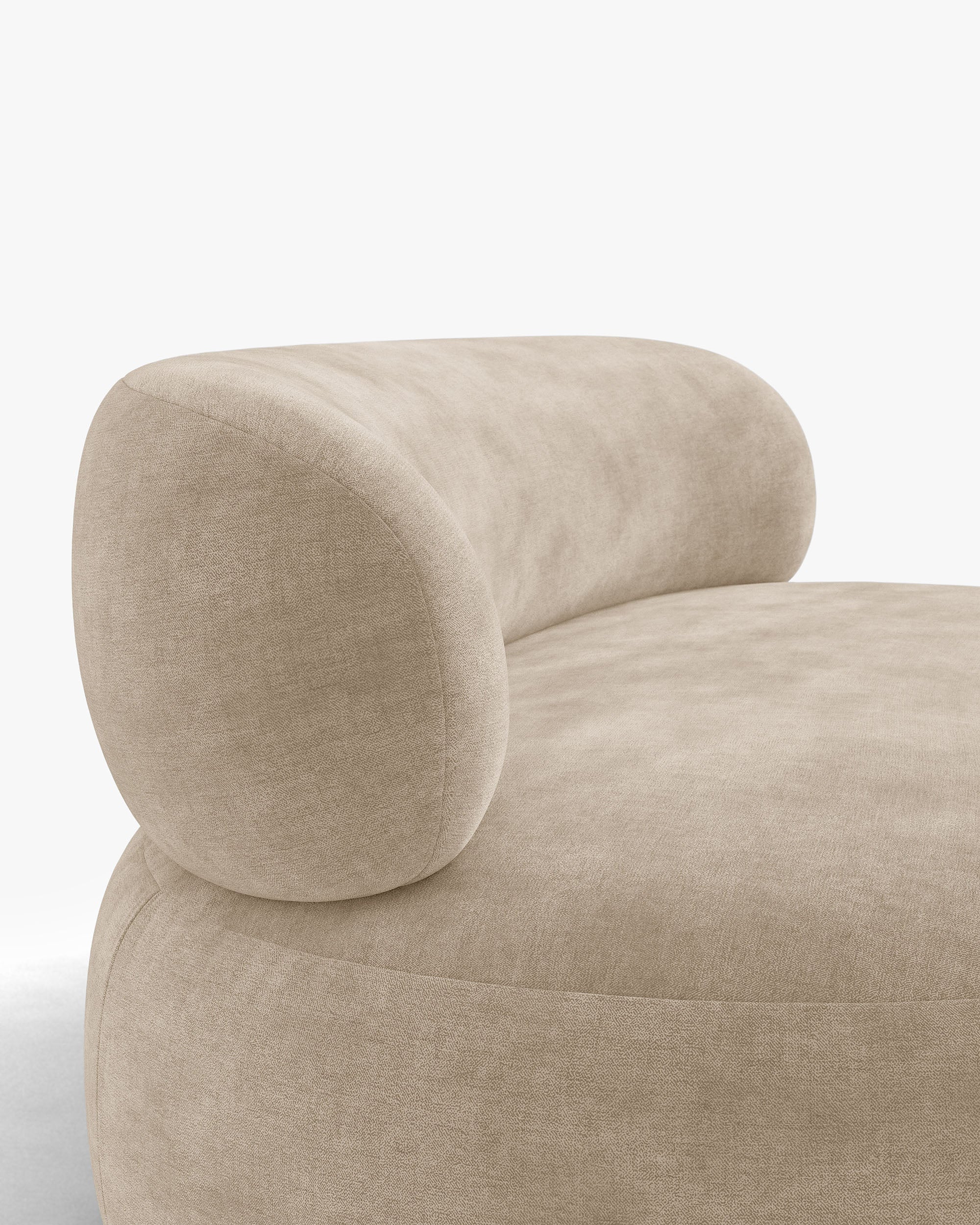 Sofa 3-zits AURA beige chenille