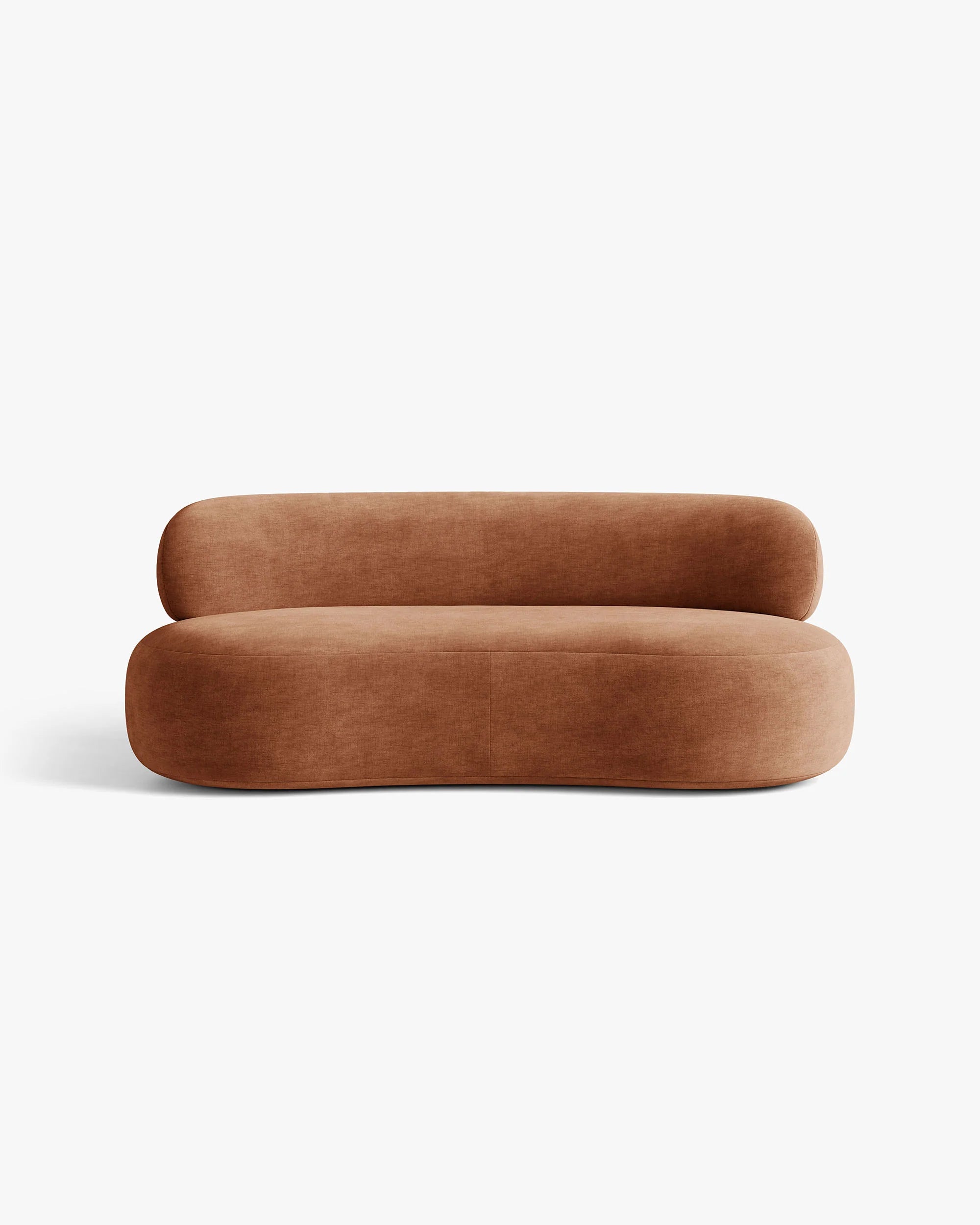 Sofa 3-zits AURA baksteen chenille
