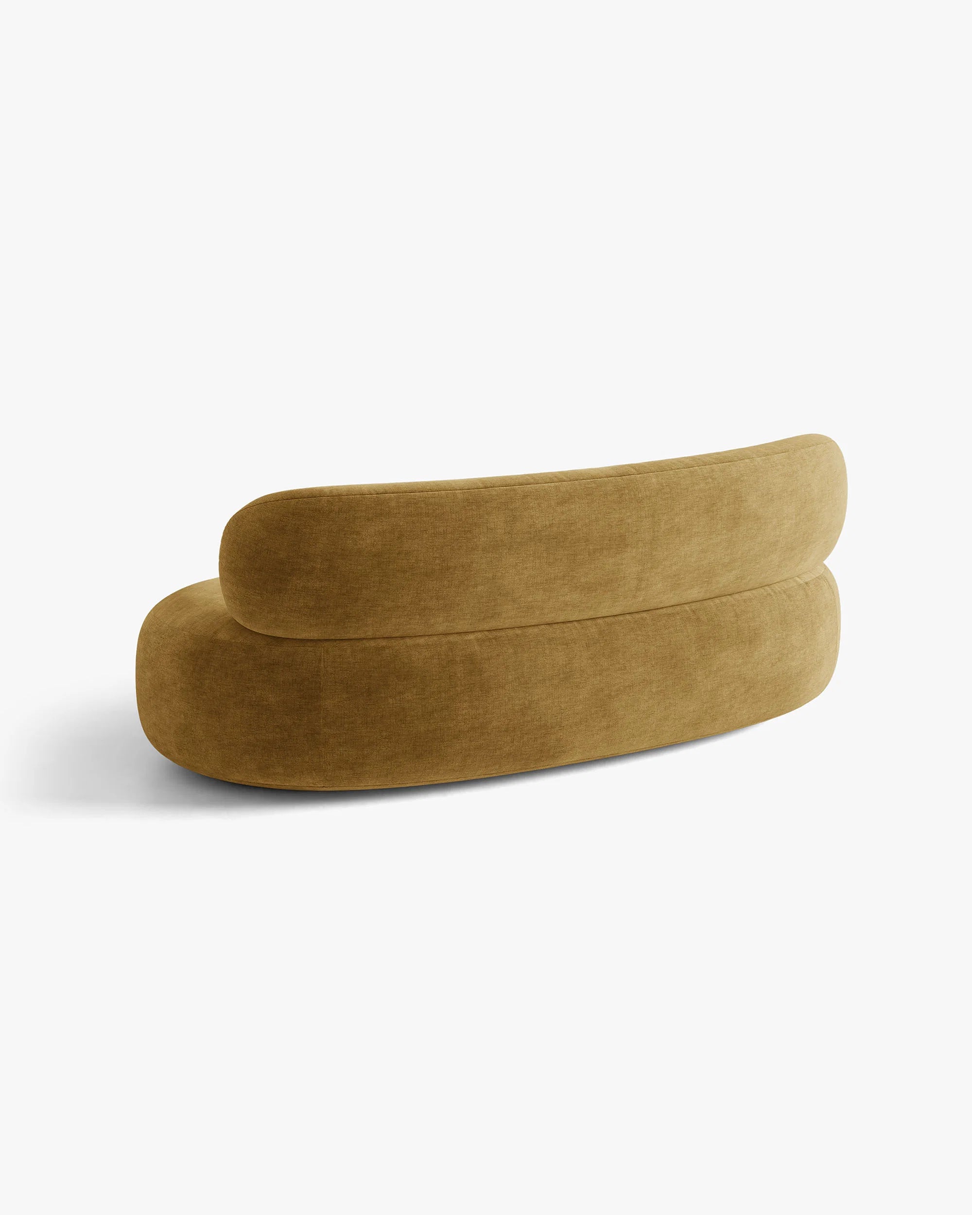 Sofa 3-zits AURA mosterdkleurig chenille